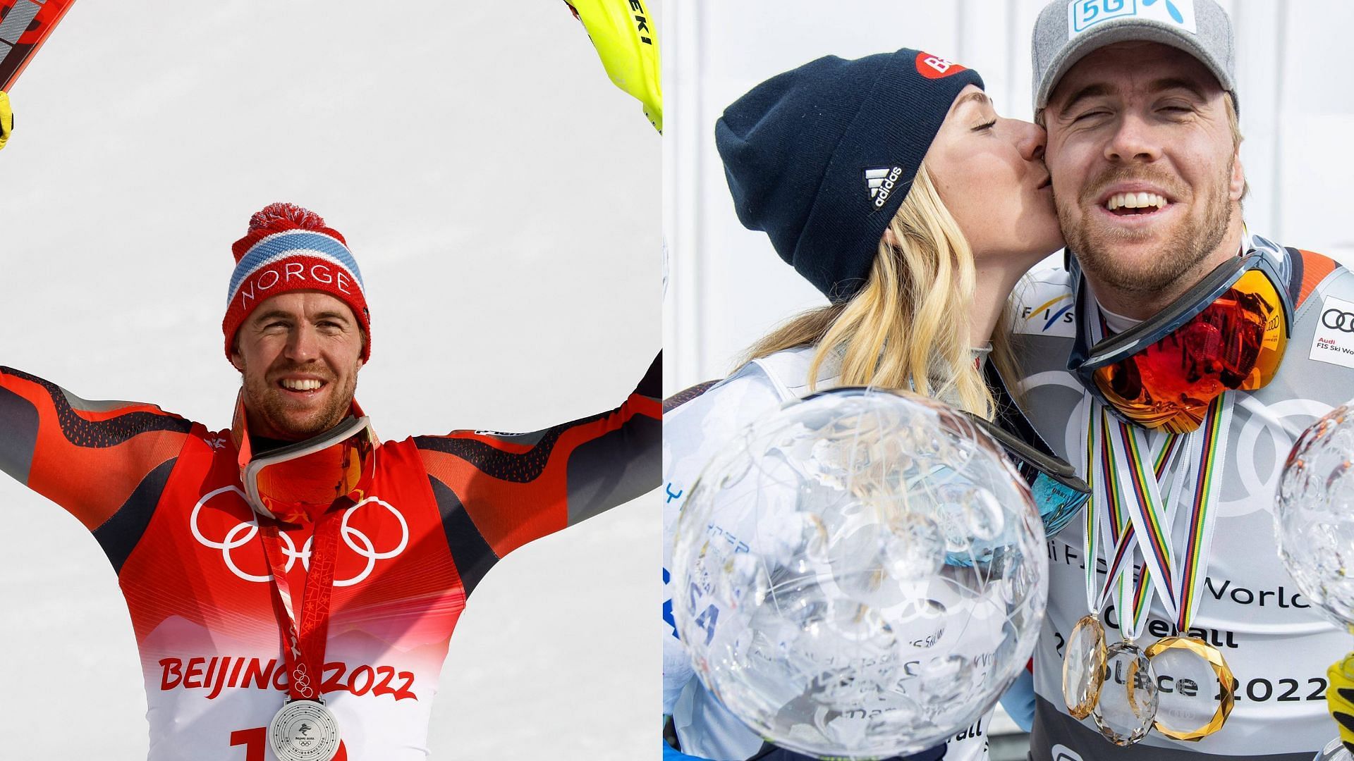 Mikaela Shiffrin and Aleksander Kilde (Image via Sportskeeda)