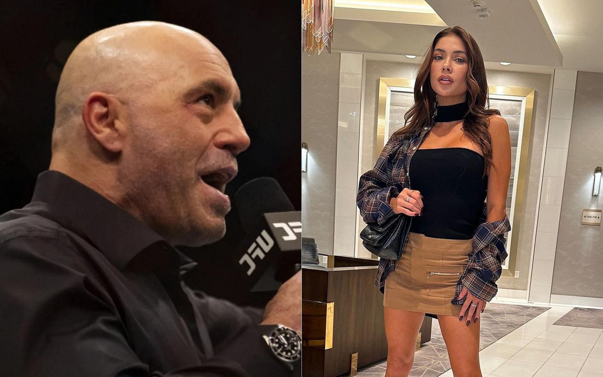 Joe Rogan (left) and Arianny Celeste (right) [Image credits: @ufc on Twitter and @ariannyceleste on Instagram]