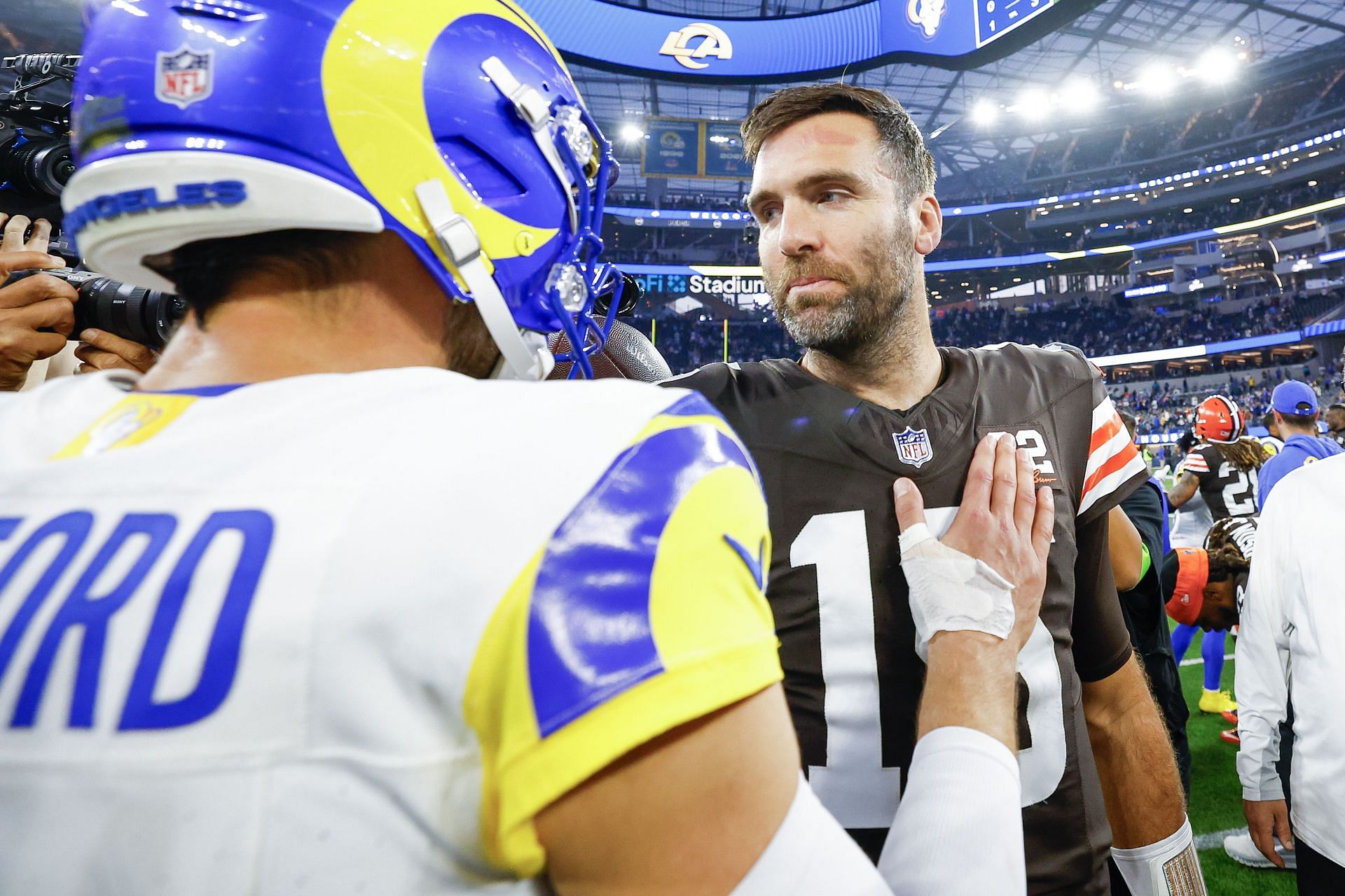 Joe Flacco at Cleveland Browns vs. LA Rams