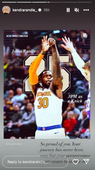 Kendra Randle's IG story