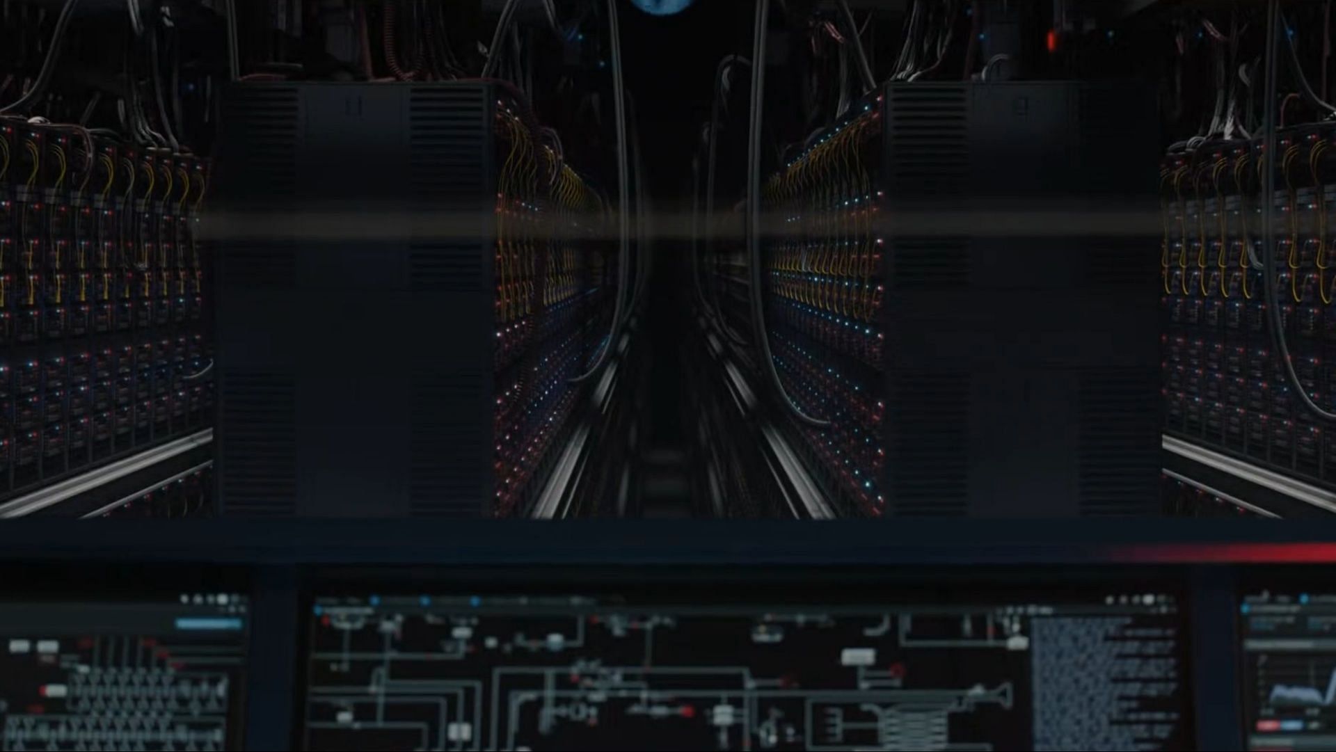 Ray&#039;s servers, as seen in A Murder at the End of the World finale (Image via FX Networks)