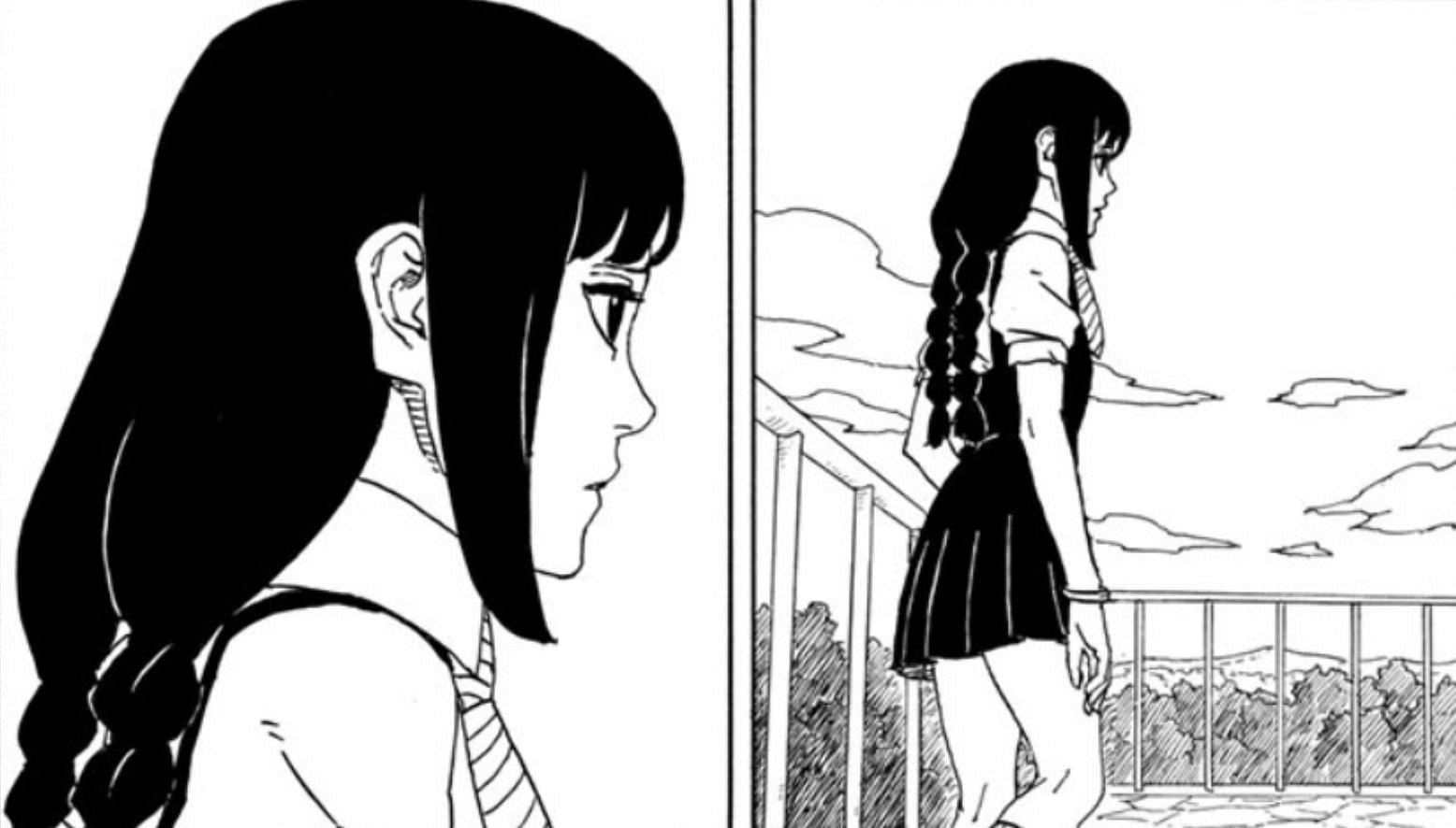 Sumire Kakei as seen in Boruto: Two Blue Vortex chapter 5 (Image via Shueisha)