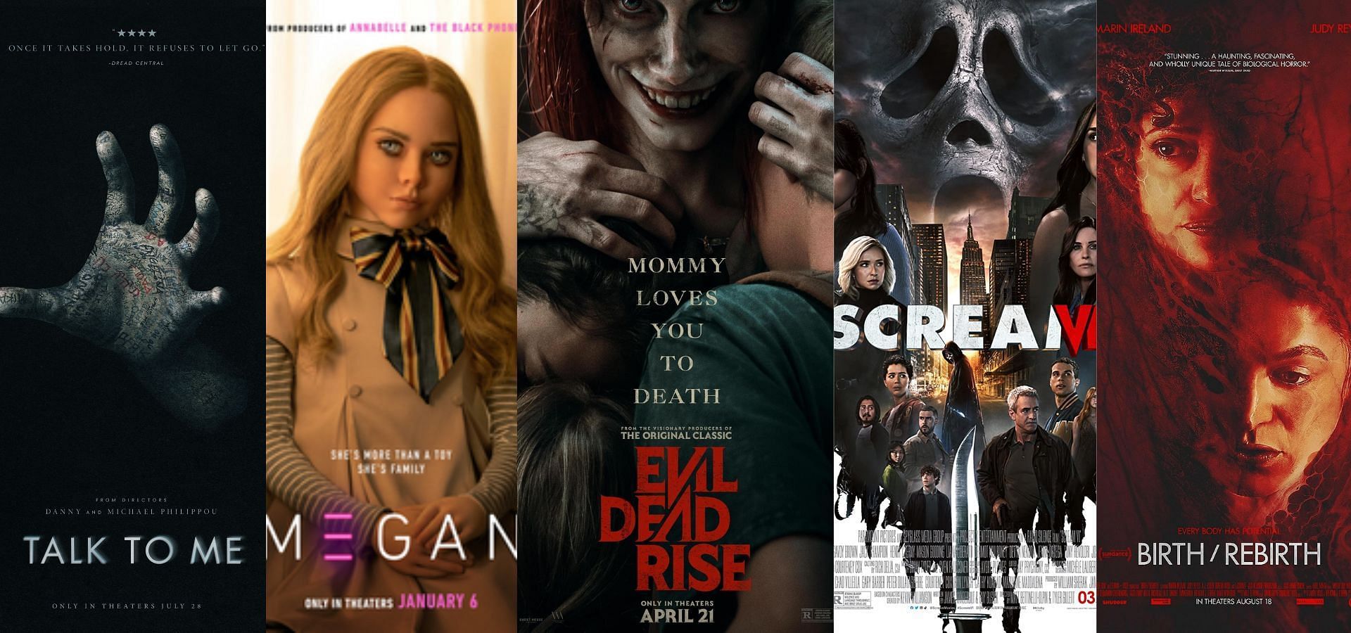 5 best horror films of 2023 (Images via IMDb)