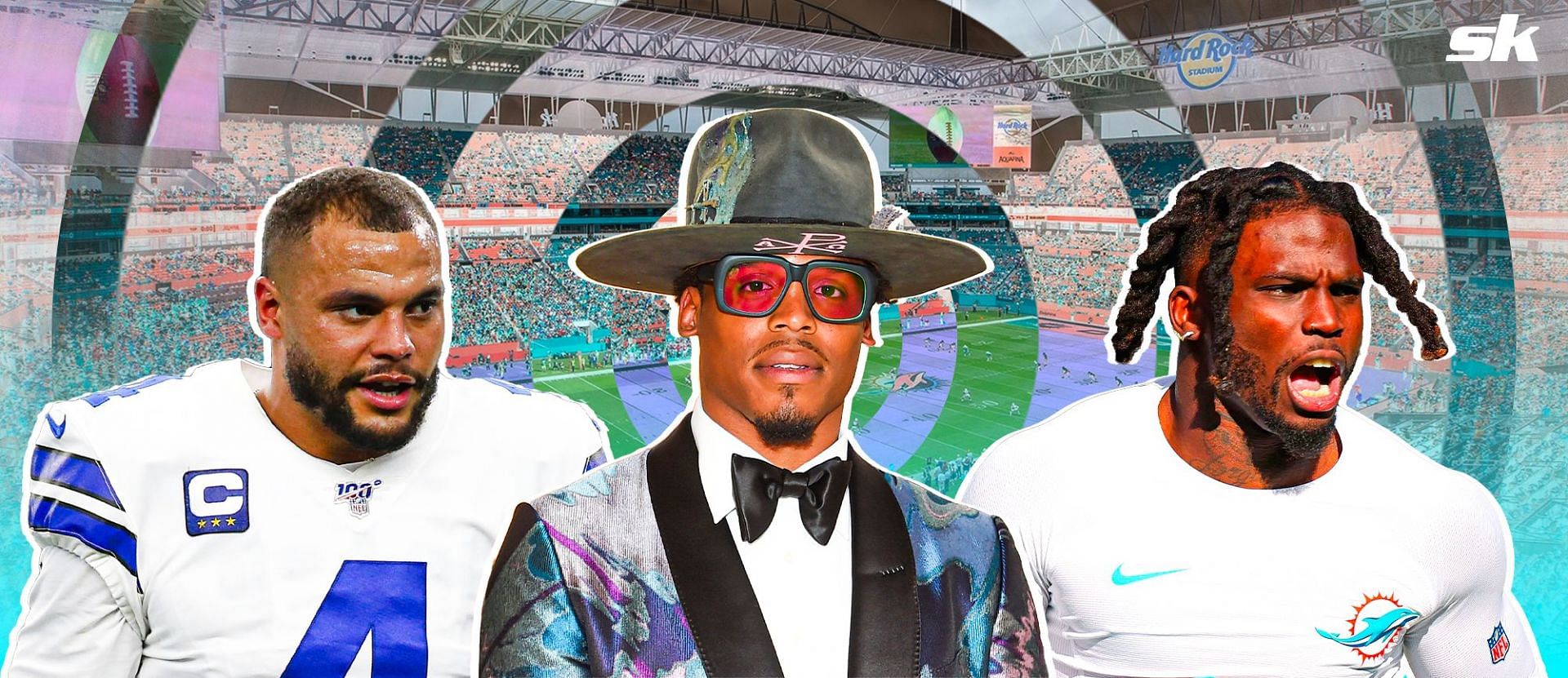 Cam Newton has mad ehis pick in the upcoming matchup between the Dallas Cowboys and Miami Dolphins. 