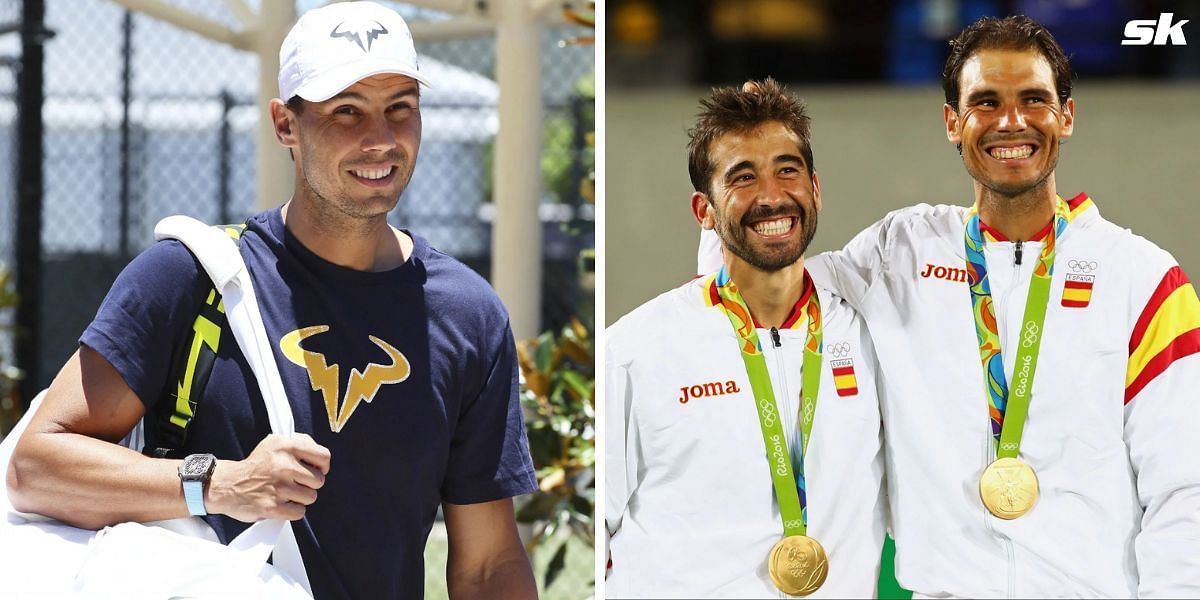 Rafael Nadal and coach Marc Lopez reunite for Brisbane International doubles