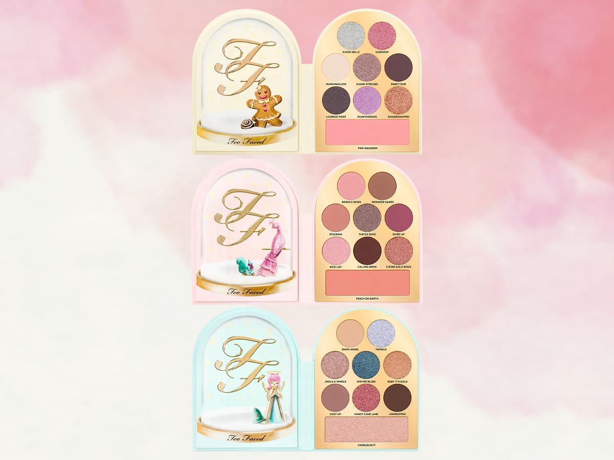 Let It Snow Globes Palette (Image via Too Faced)