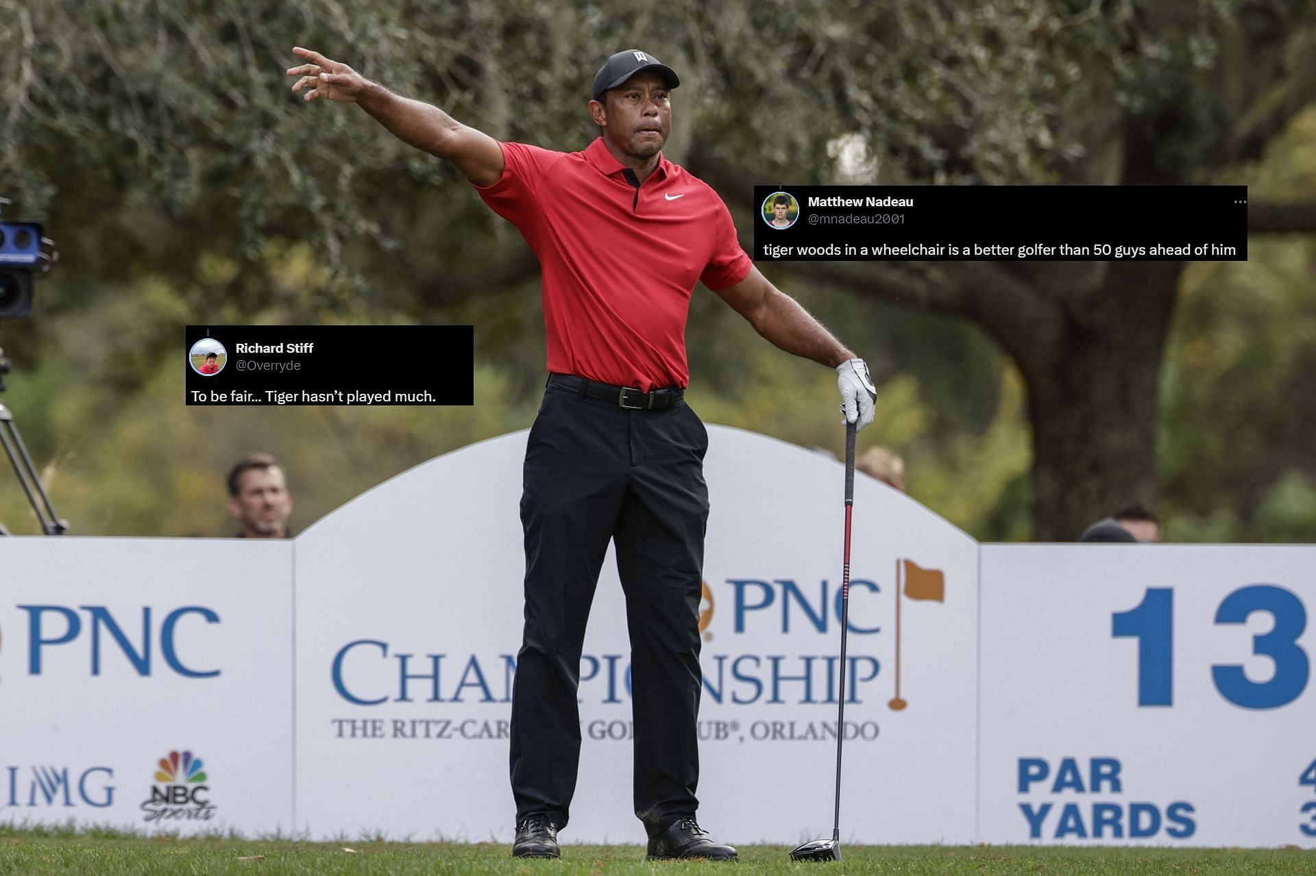 “To be fair… Tiger Woods hasn’t played much” Fans react to Tiger