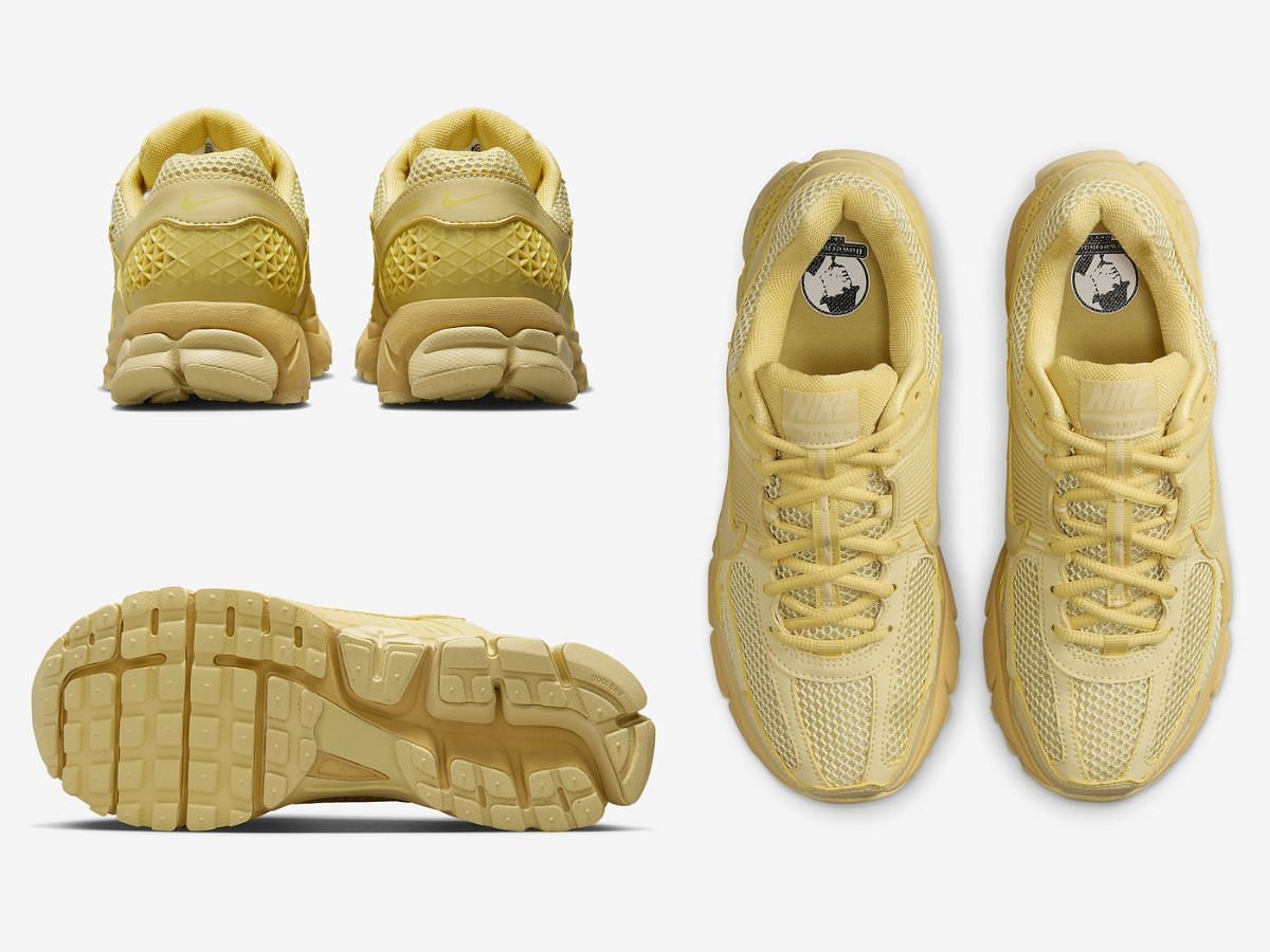 Nike Zoom Vomero 5 &ldquo;Saturn Gold&rdquo; sneakers (Image via SBD)