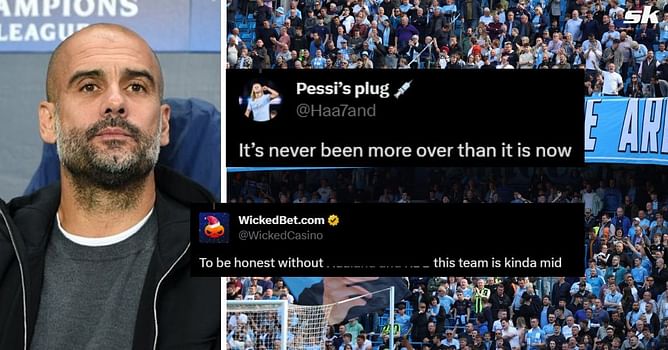 "Made of biscuits", "Losing then" - Manchester City fans lose their minds as 3 key players including Haaland miss Everton clash