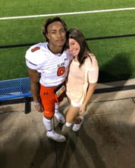 Jase McClellan with Melia Miller. Source: Melia Miller’s official Instagram handles @meliaamillerr