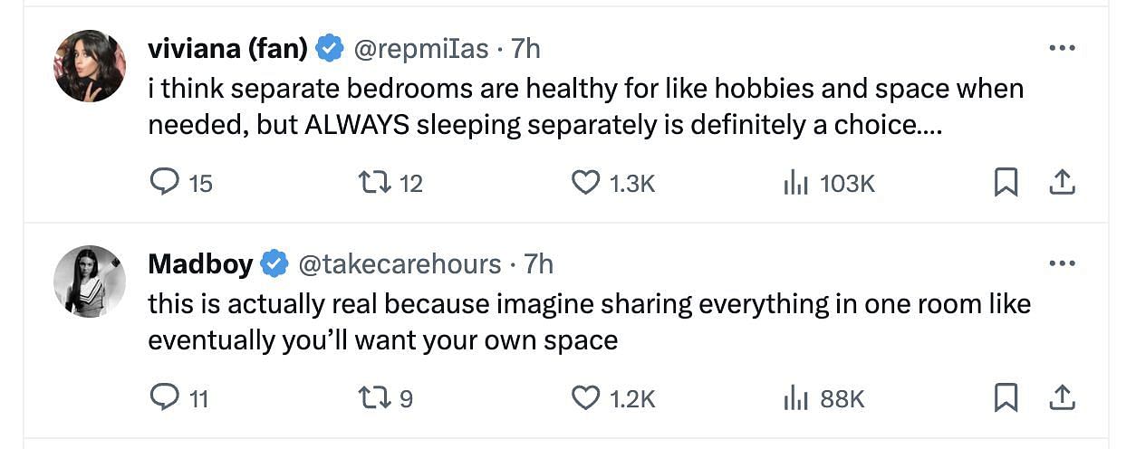 Social media users pour in thoughts as Diaz&#039;s statement about couples sleeping in different bedrooms goes viral. (Image via @PopBase/ Twitter)