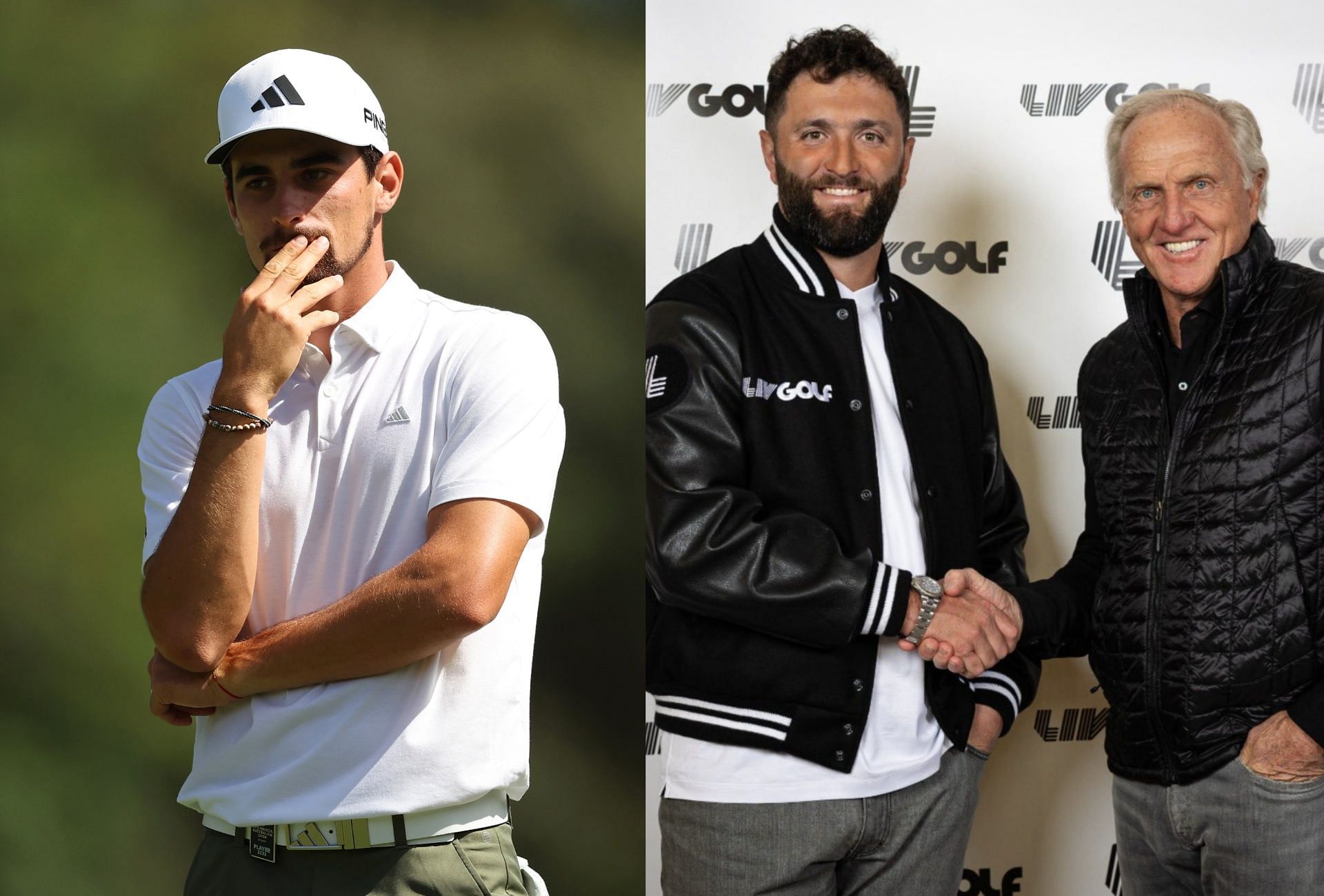 Joaquin Niemann and Jon Rahm