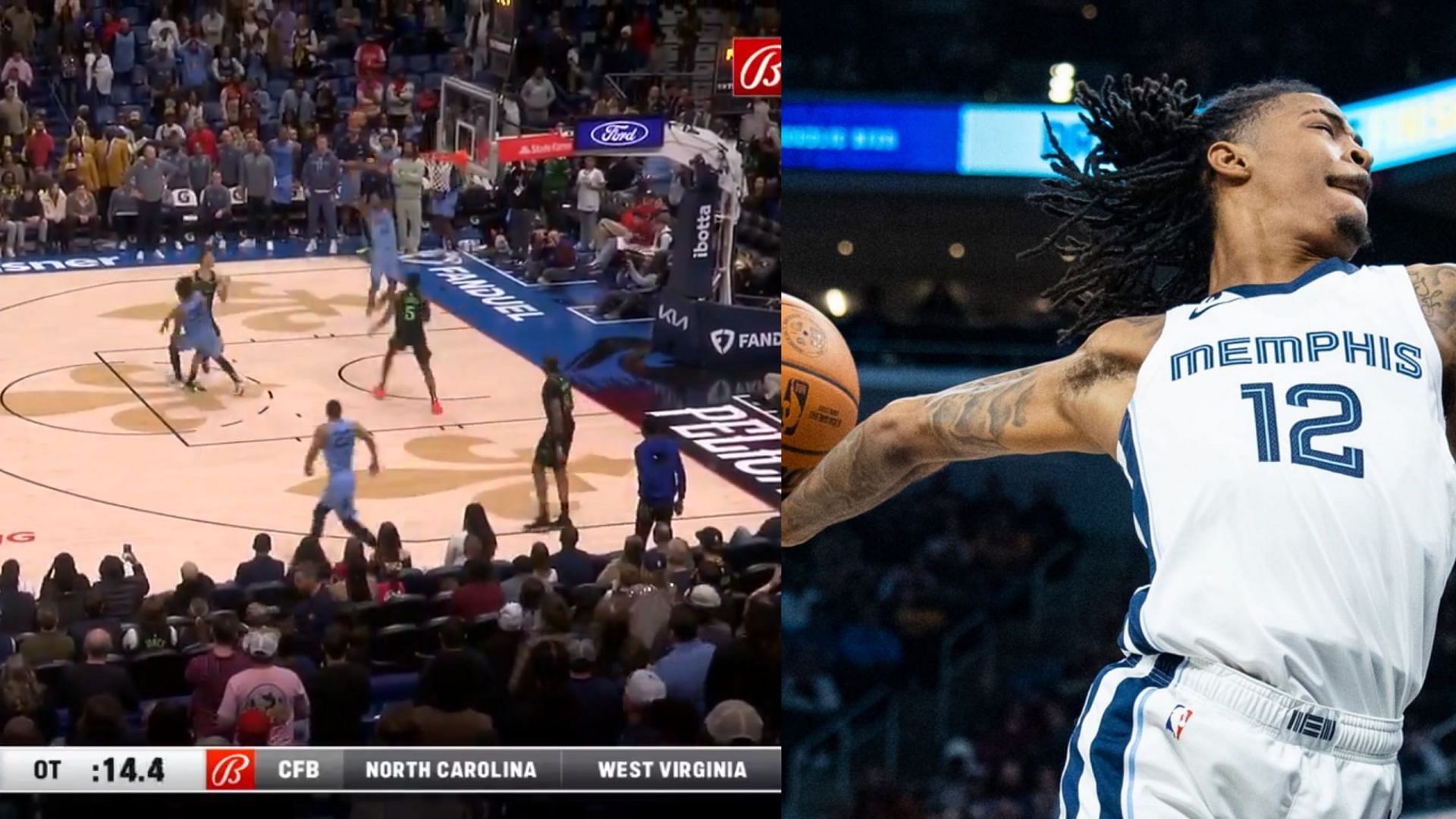 WATCH: Ja Morant pulls out &quot;gun celebration&quot; and touches the sky with fearsome alley-oop