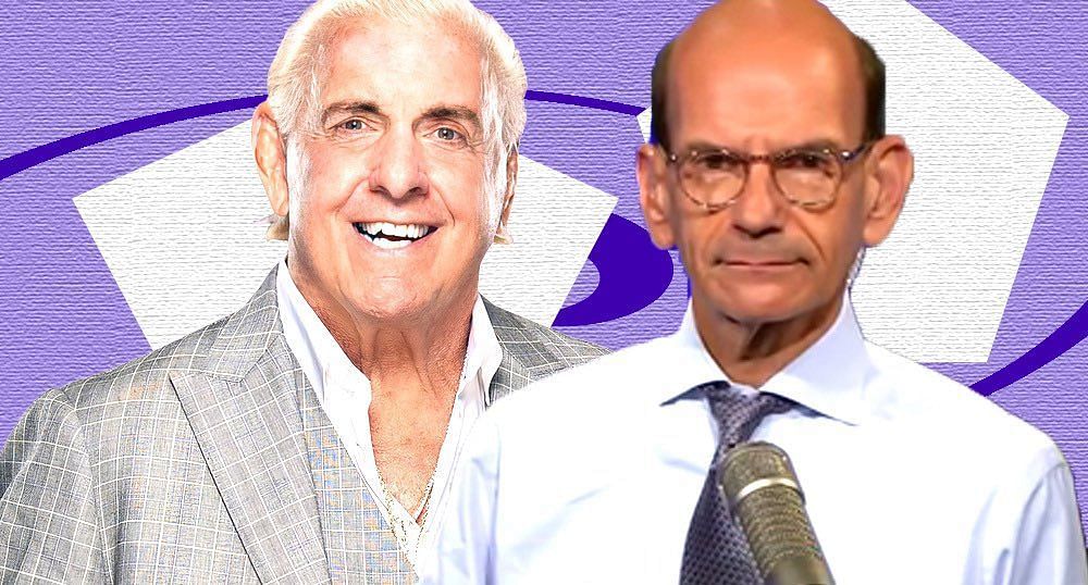 Ric Flair and Paul Finebaum (Picture Source: @RicFlairNatrBoy (X))