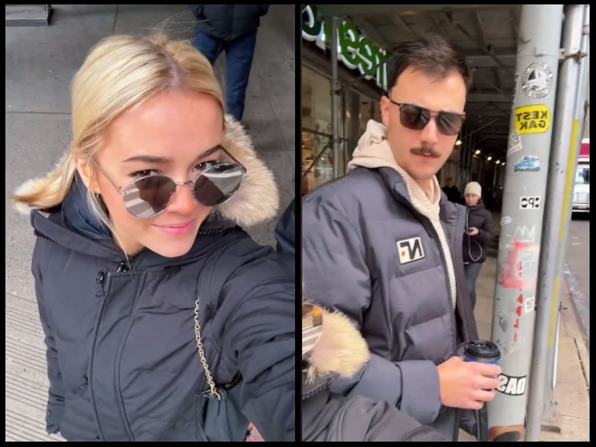 Olivia Dunne brings heat to New York, stuns in Big Black Puffer jacket on MLB star boyfriend