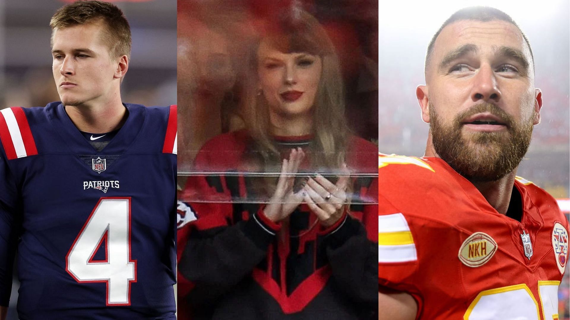 Bailey Zappe, Taylor Swift, and Travis Kelce
