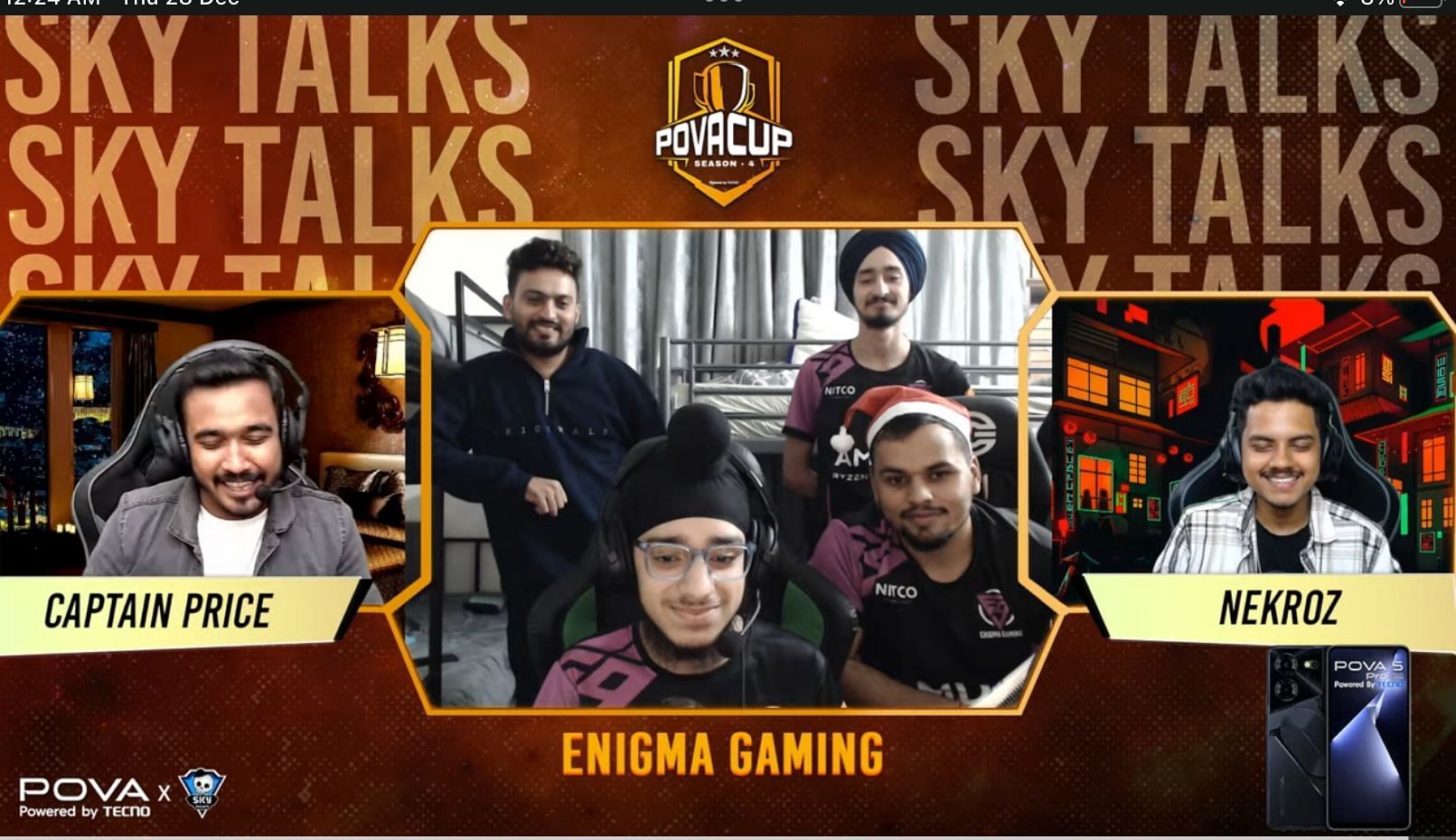 Enigma Gaming wins BGMI POVA Cup 2023 (Image via Skyesports)