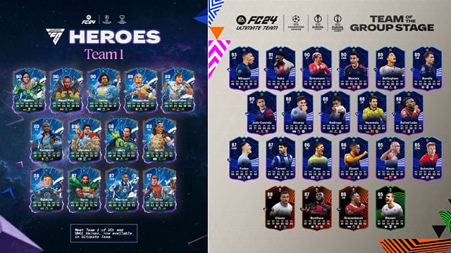 Team of the Group Stage is live in EA FC 24 featuring permanently ...