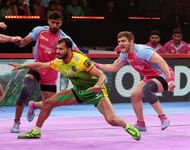 Sachin Tanwar in action (Credits: PKL)