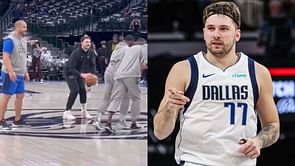 Watch: Luka Doncic humbles Mavericks coaches after sinking half-court shot