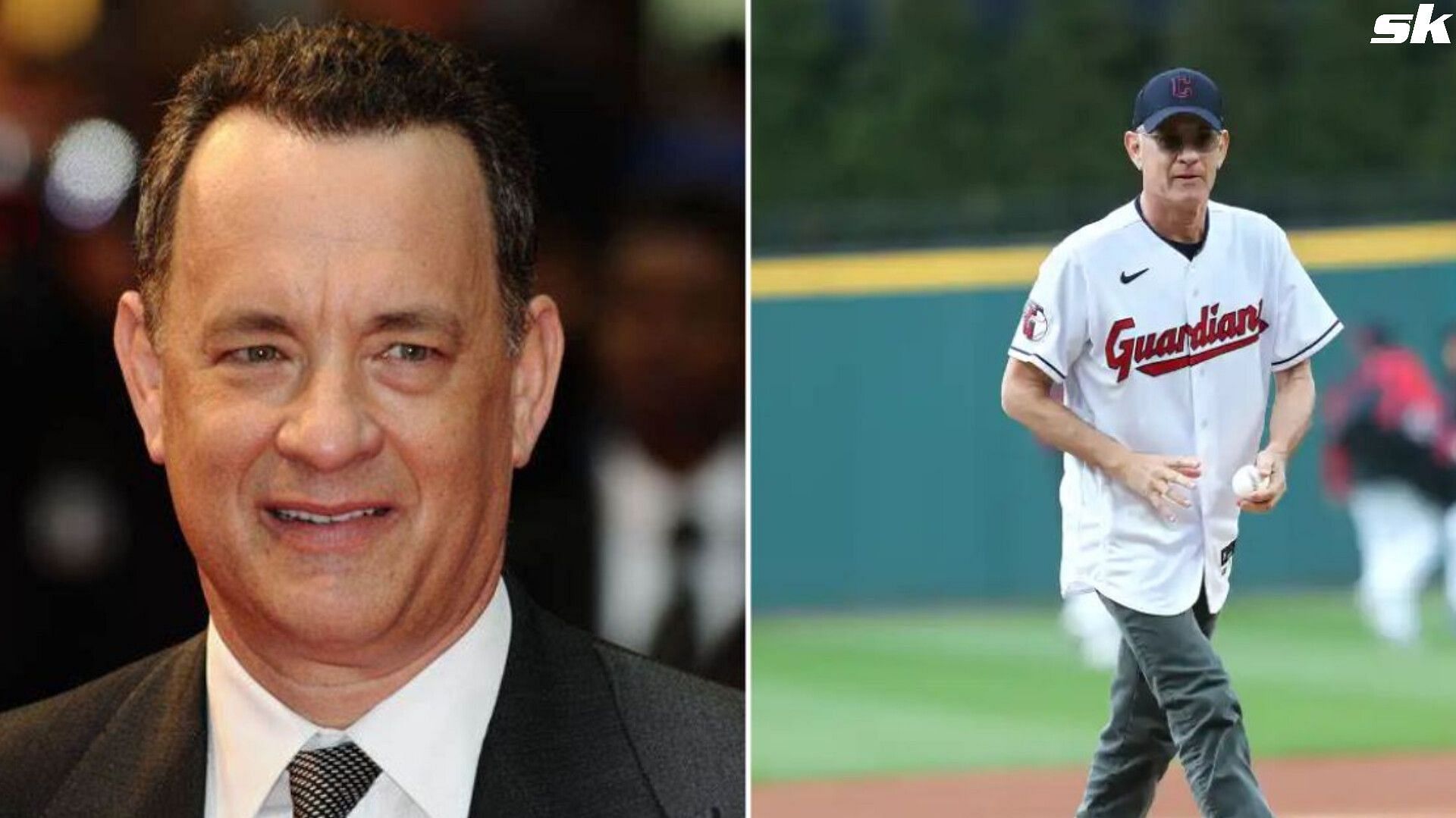 Actor Tom Hanks in Guardians shirt (Credits: Getty Images)