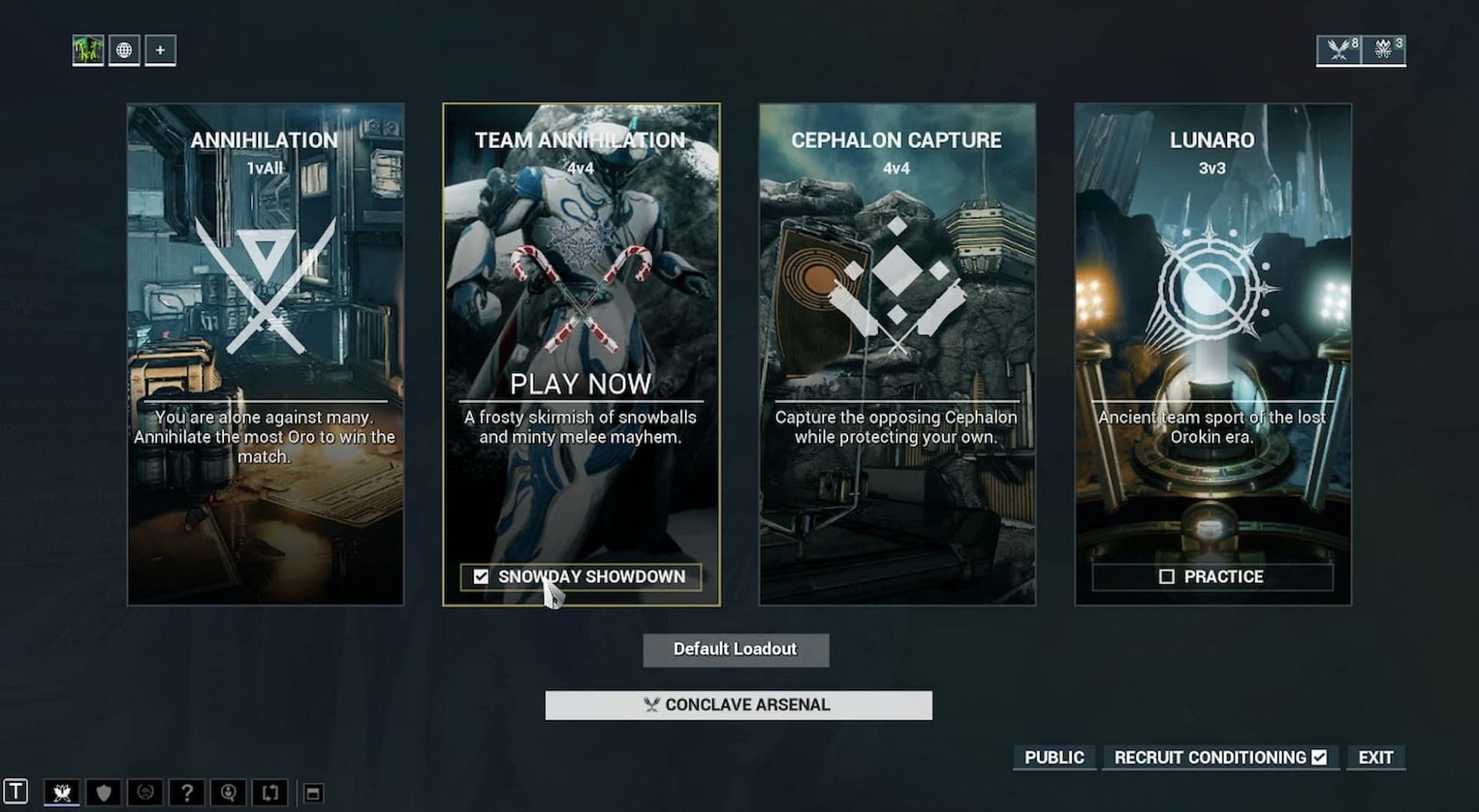 You can start the event mode from the Conclave Segment (Image via Digital Extremes)