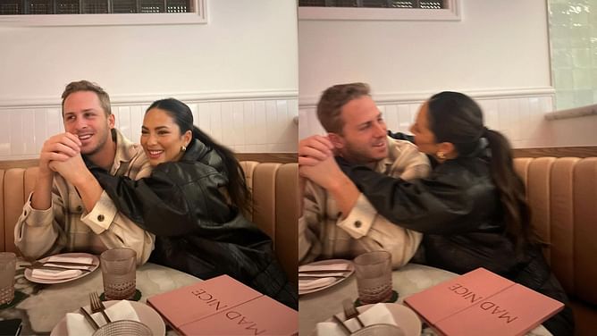 IN PHOTOS: Jared Goff and Christen Harper turn blowout Lions win vs Broncos into romantic weekend
