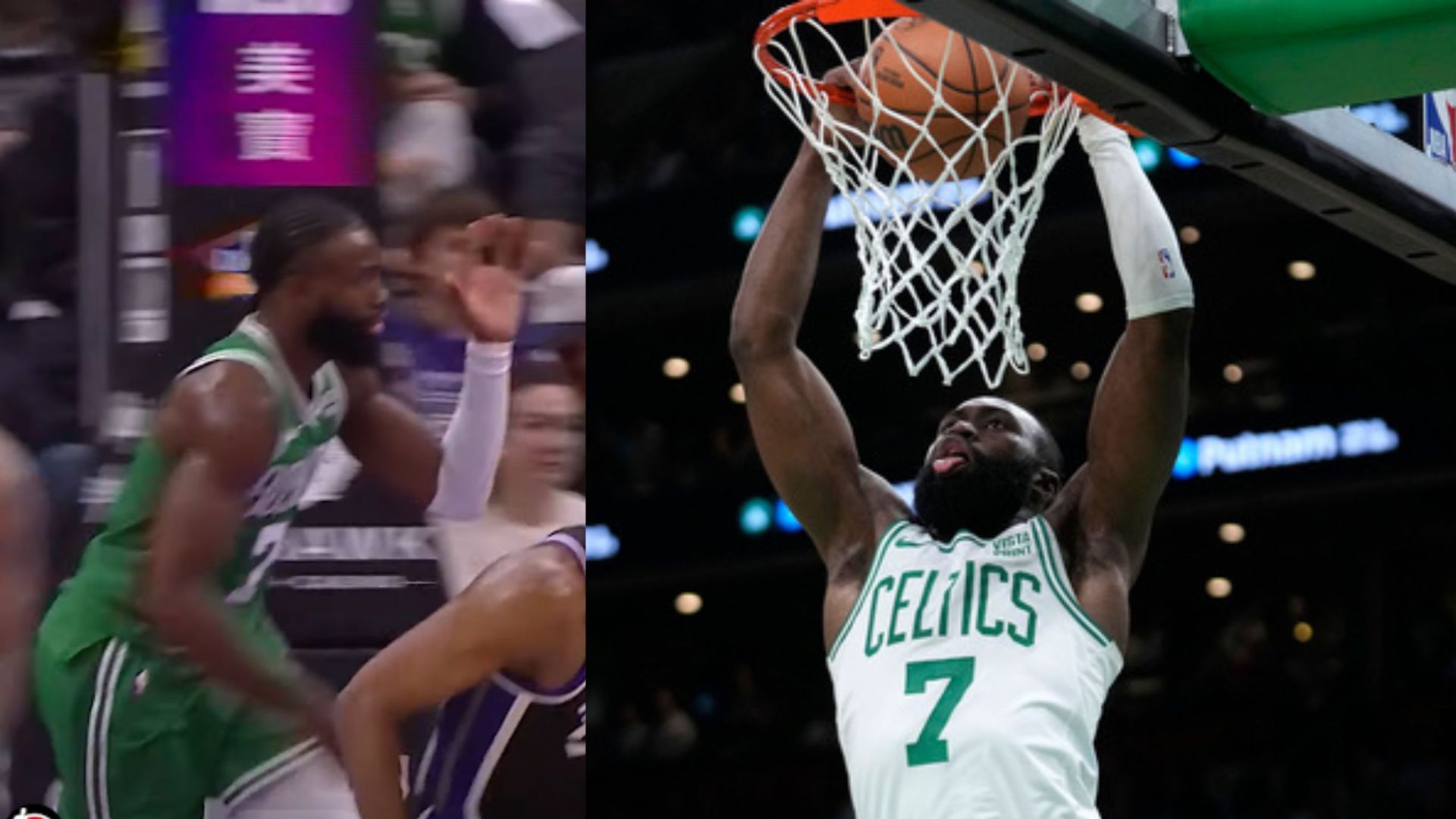 Watch: Jaylen Brown quiets critics with lefty magic, sends King