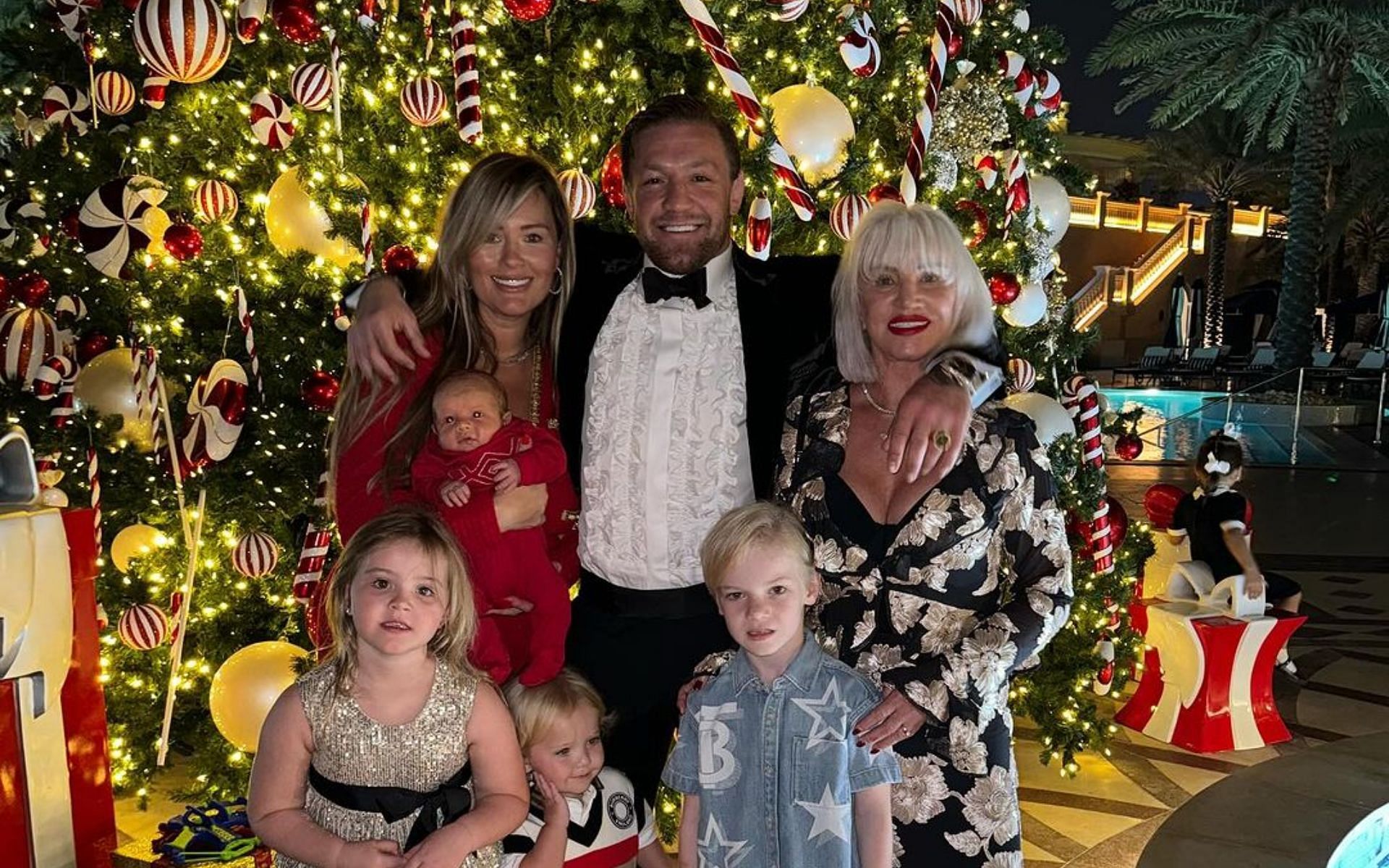 UFC star Conor McGregor celebrating Christmas with his family