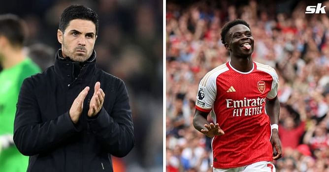 "It shows the consistency and the availability" - Mikel Arteta praises Arsenal star Bukayo Saka as latter closes in on landmark