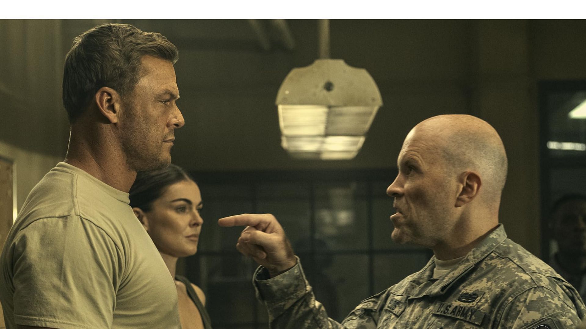 Josh with Alan and Serinda in a scene from the show (Image via Prime Video)