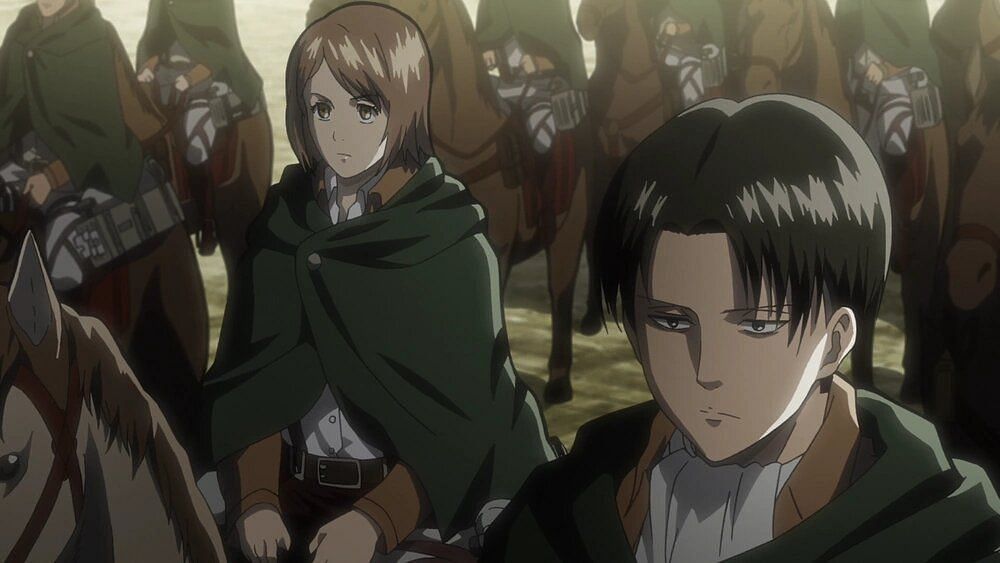 Attack on Titan and explaining the connection between Levi and Petra (Image via Wit).