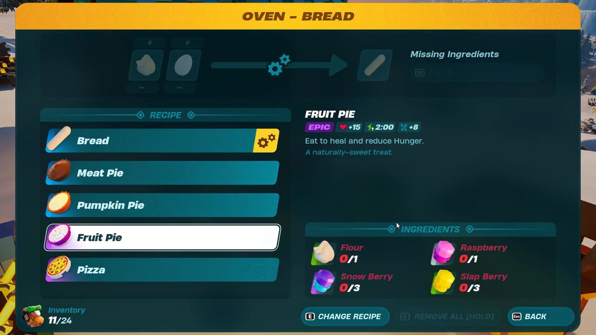 Fruit Pie (Image via Games &amp; Apps Tutorials on YouTube)