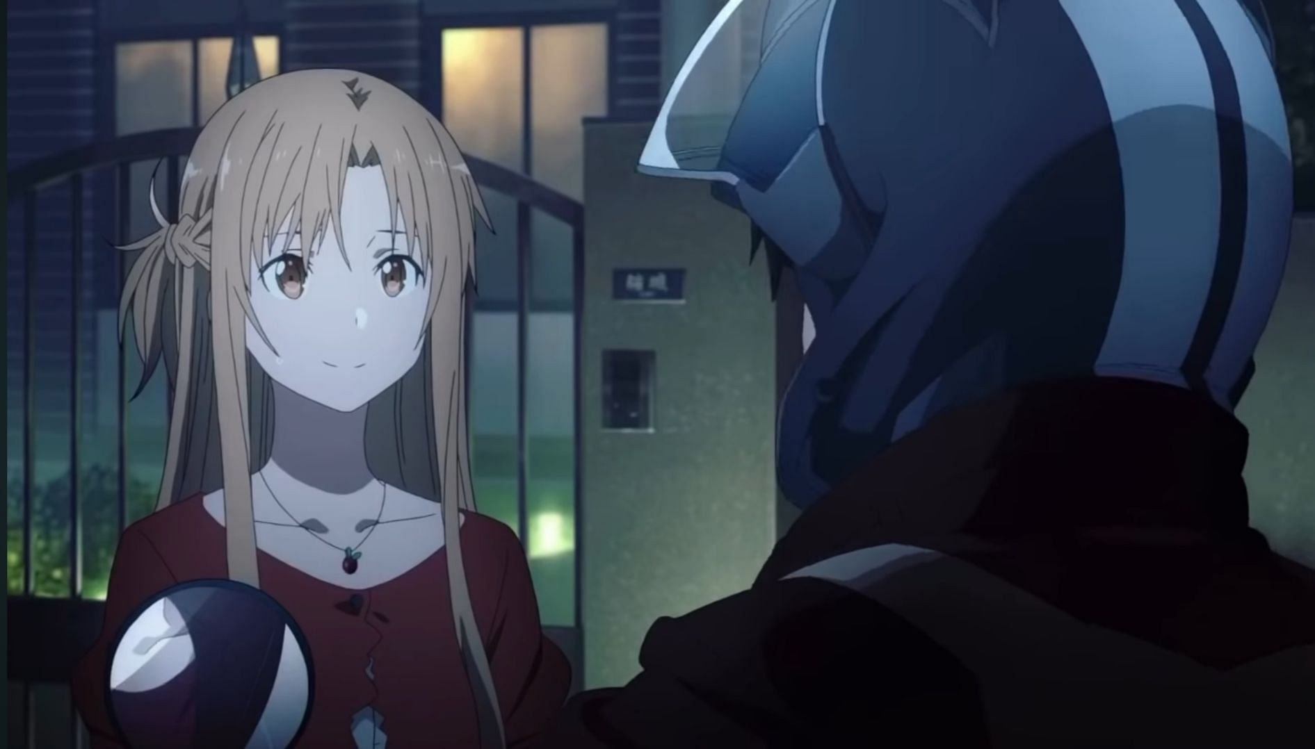 Asuna and Kirito in Sword Art Online (Image via A1 Pictures)