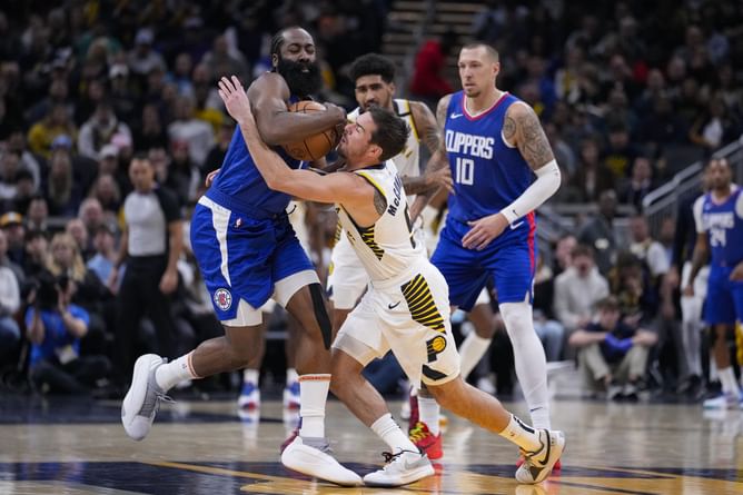 Watch: 18 NBA players join the James Harden 'strip club' as Clippers superstar displays prowess in steals