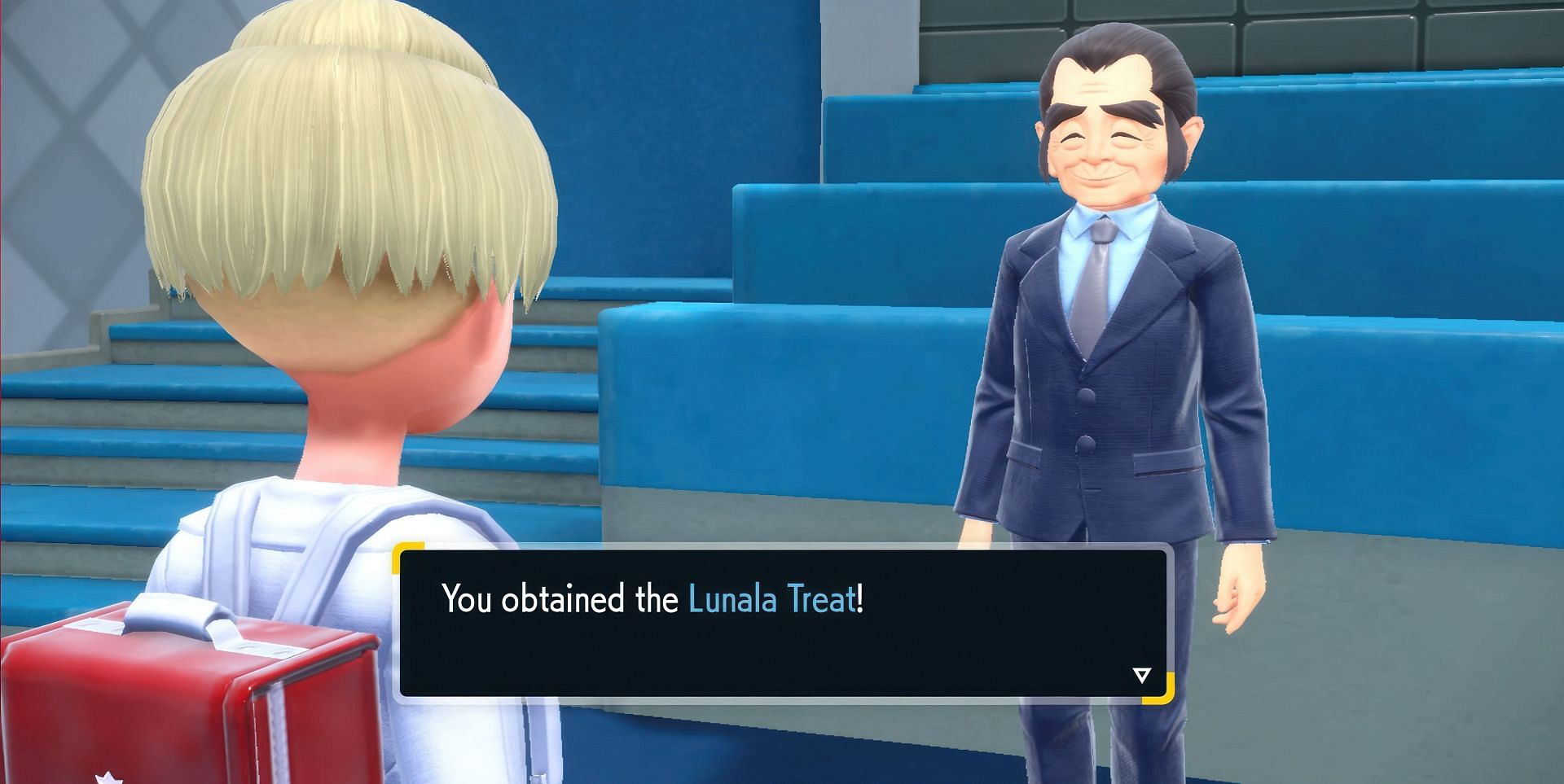 You can get Lunala Treats from Mr. Snacksworth (Image via The Pokemon Company)