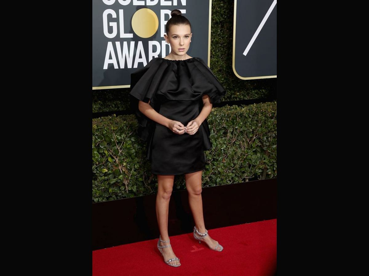 Millie Bobby Brown at the GG Awards 2018 ( Image via BuzzFeed)