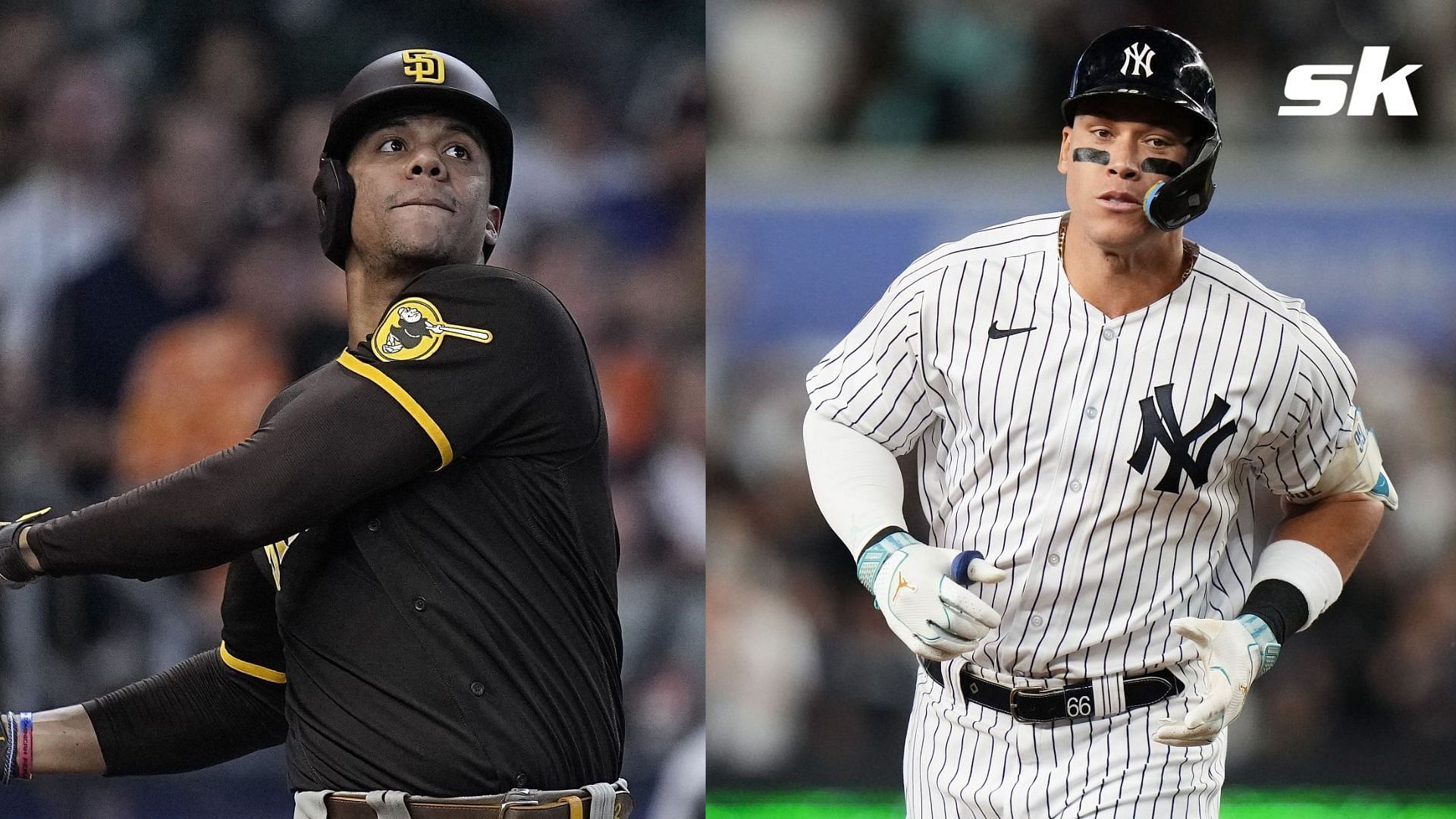 Juan Soto says he is excited to see how tall Aaron Judge and Giancarlo Stanton are at New York Yankees camp