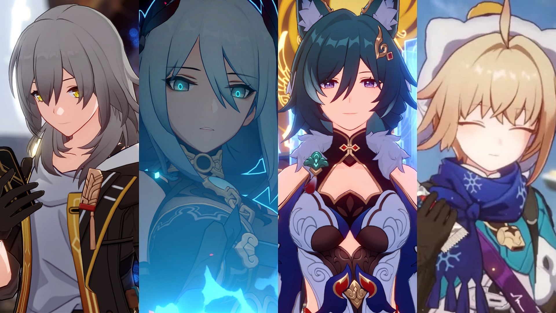 A team featuring Trailblazer (Destruction), Hanya, Yukong, and Lynx (Image via HoYoverse)