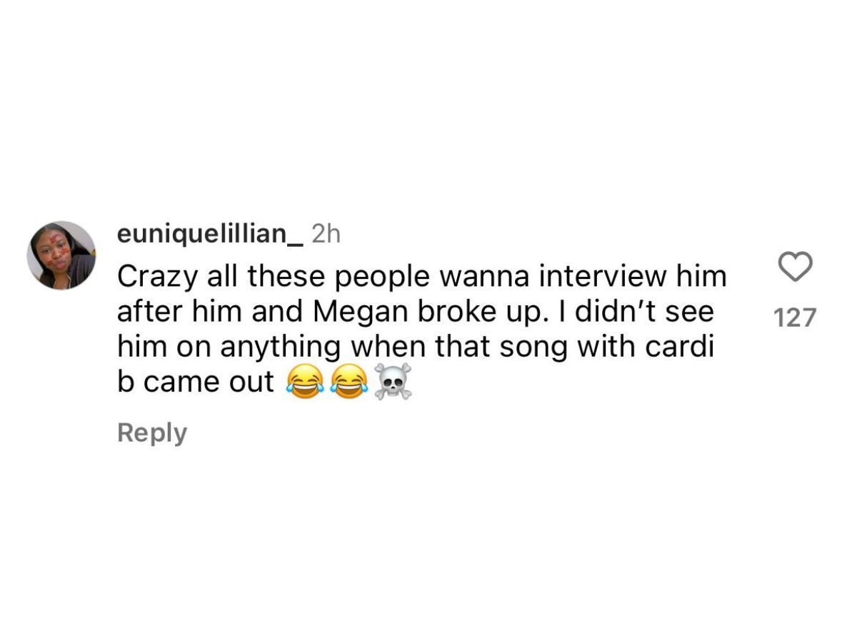 Another user questions the reason behind the interviews (image via @euniquelillian_ on Instagram)