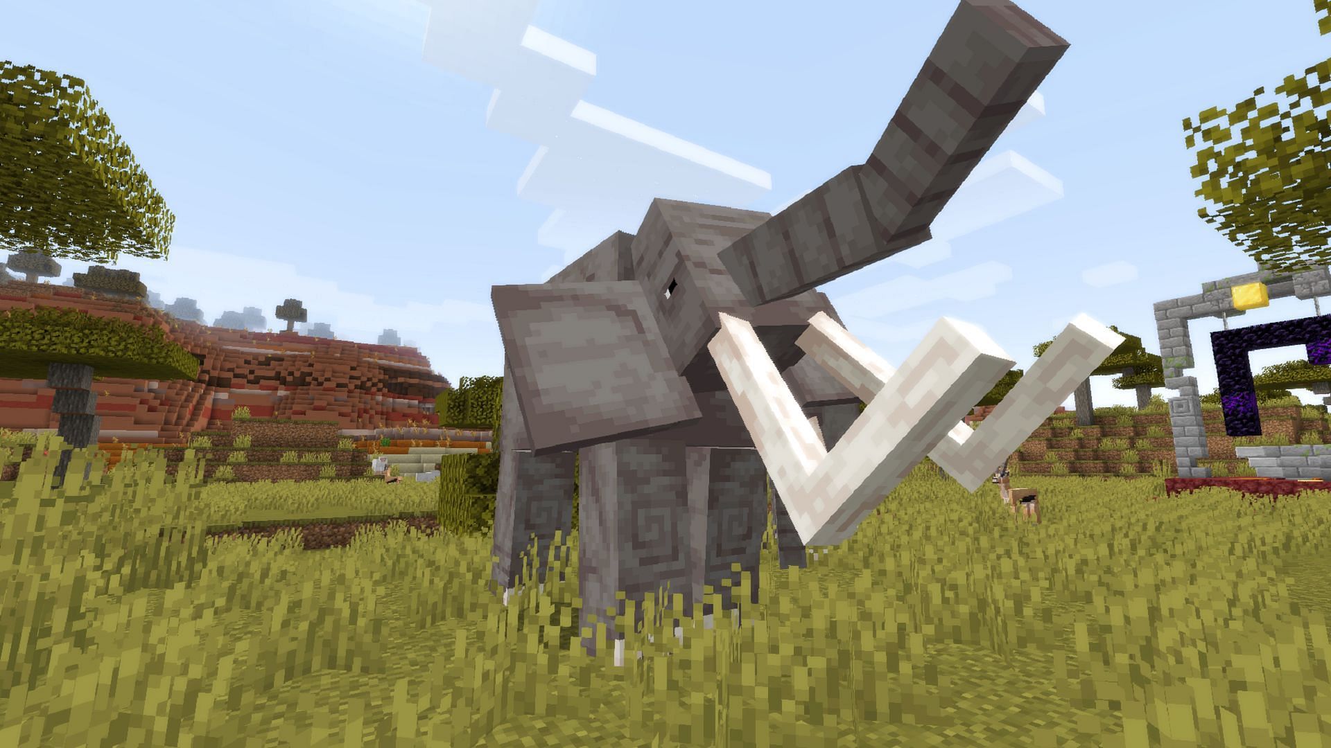 Elephants are only one new Minecraft mob introduced in Alex&#039;s Mobs. (Image via Sbom_xela/CurseForge)