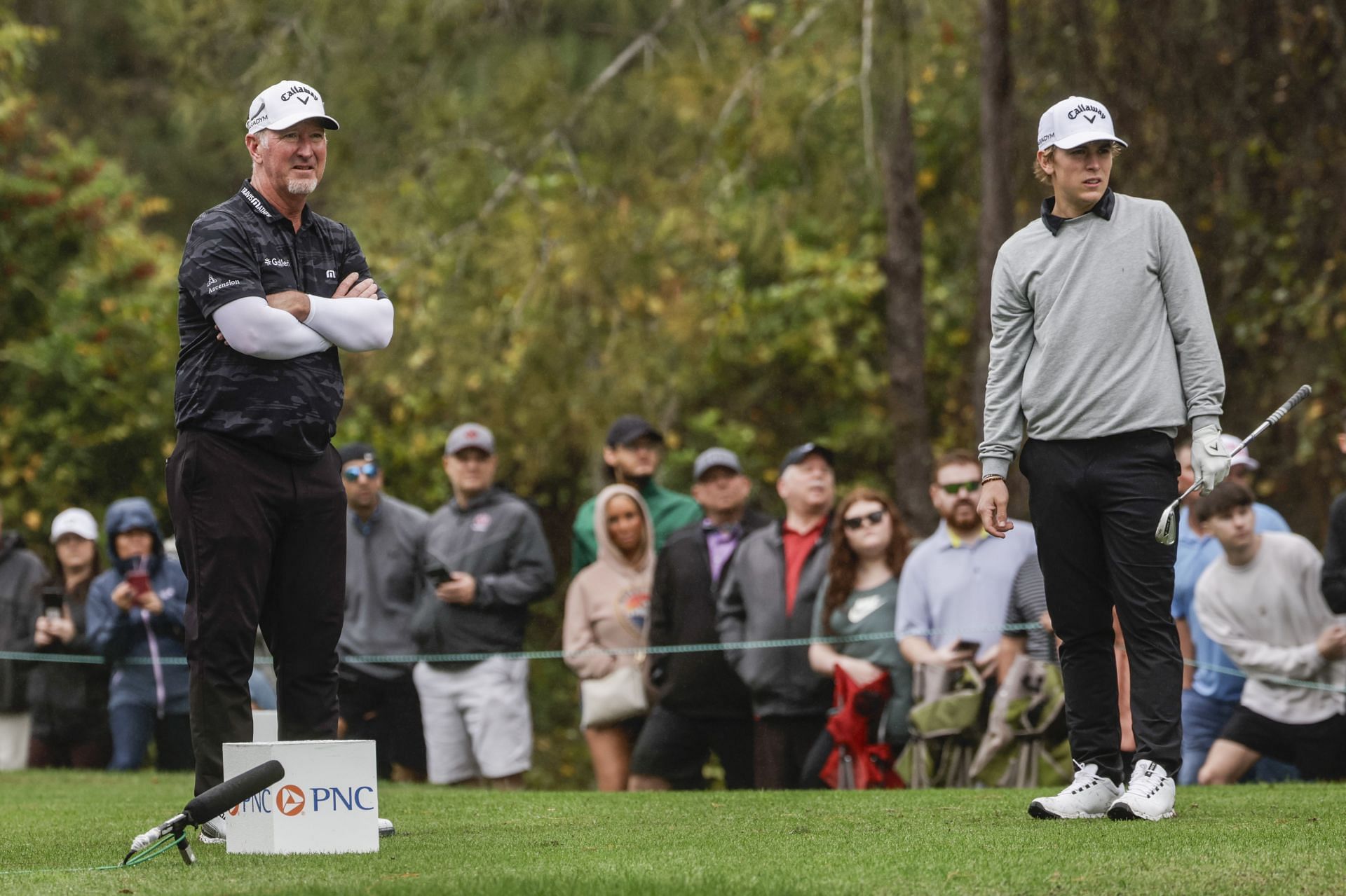 David Duval watching his son Brady at the PNC Championship 2023