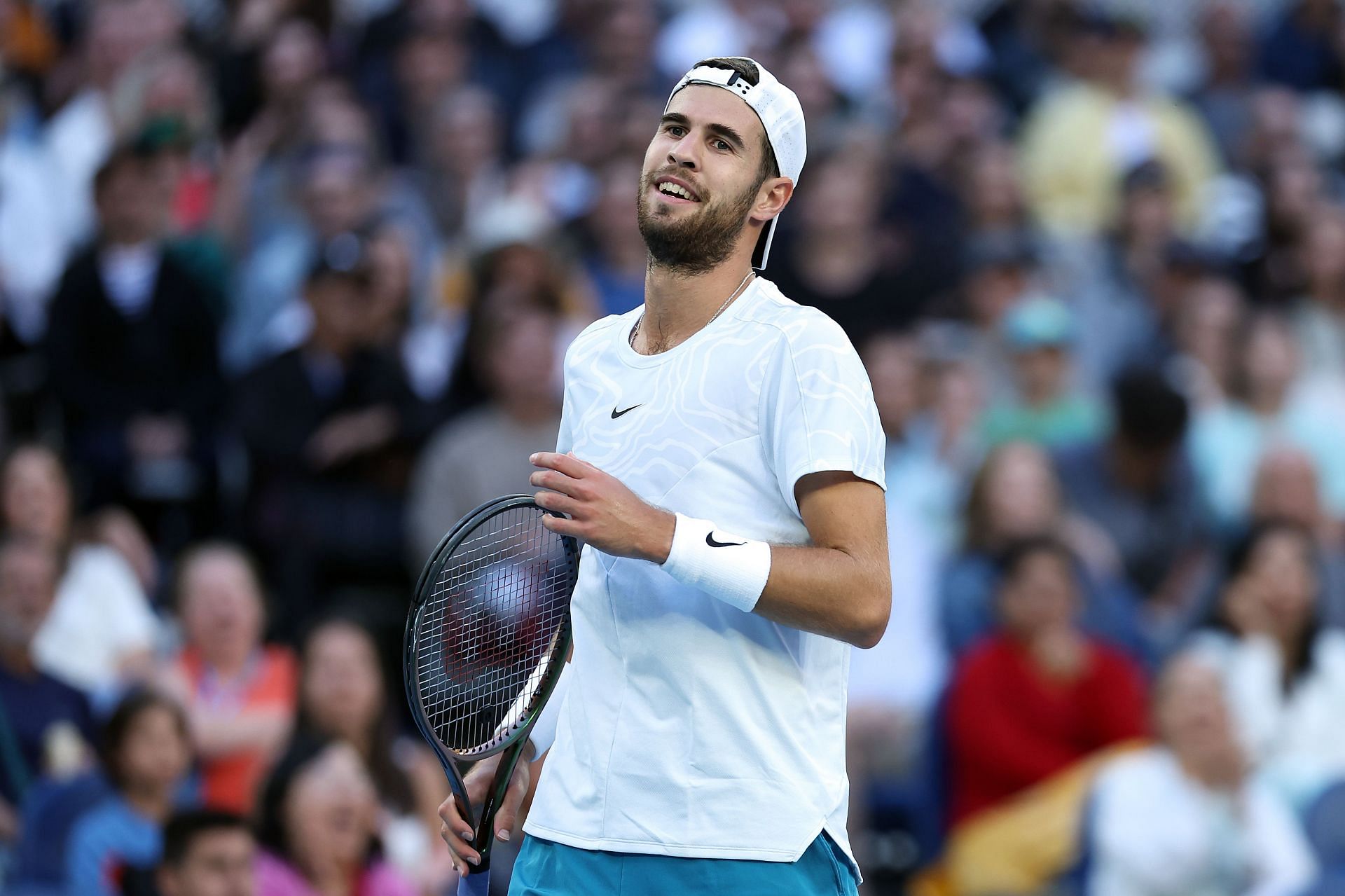 Karen Khachanov at the 2023 Australian Open.