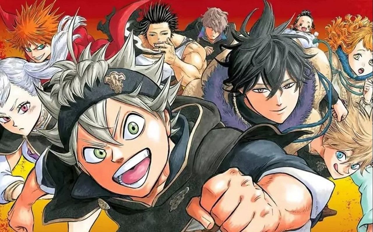 Black Clover characters as seen in the manga (Image via Shueisha)