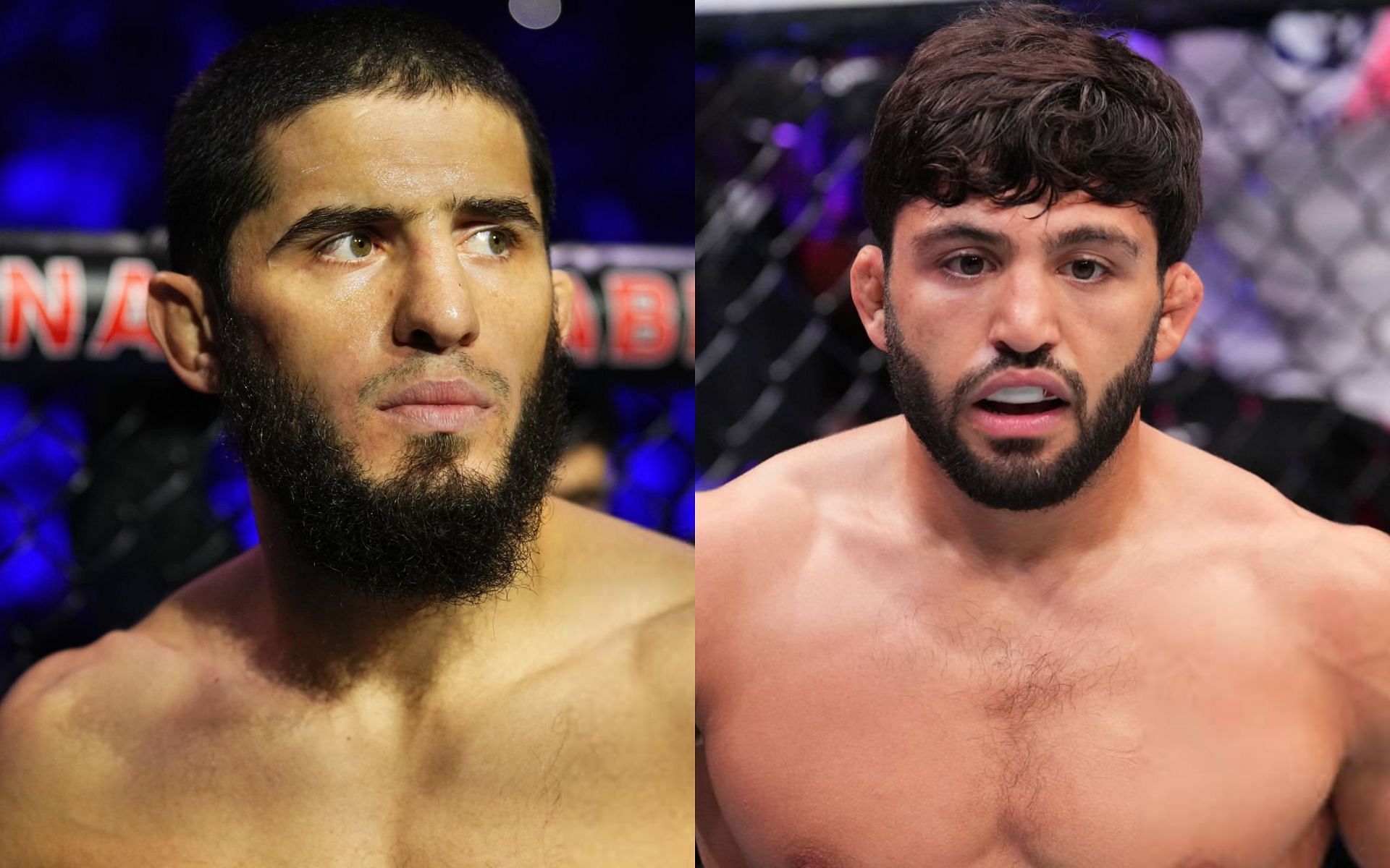 Islam Makhachev (left) and Arman Tsarukyan (right) [Images Courtesy: @GettyImages]