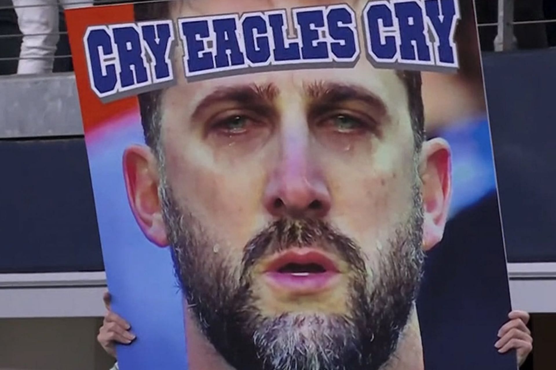Cowboys fans roast Nick Sirianni with &quot;Cry Eagles Cry&quot; poster, pile on team