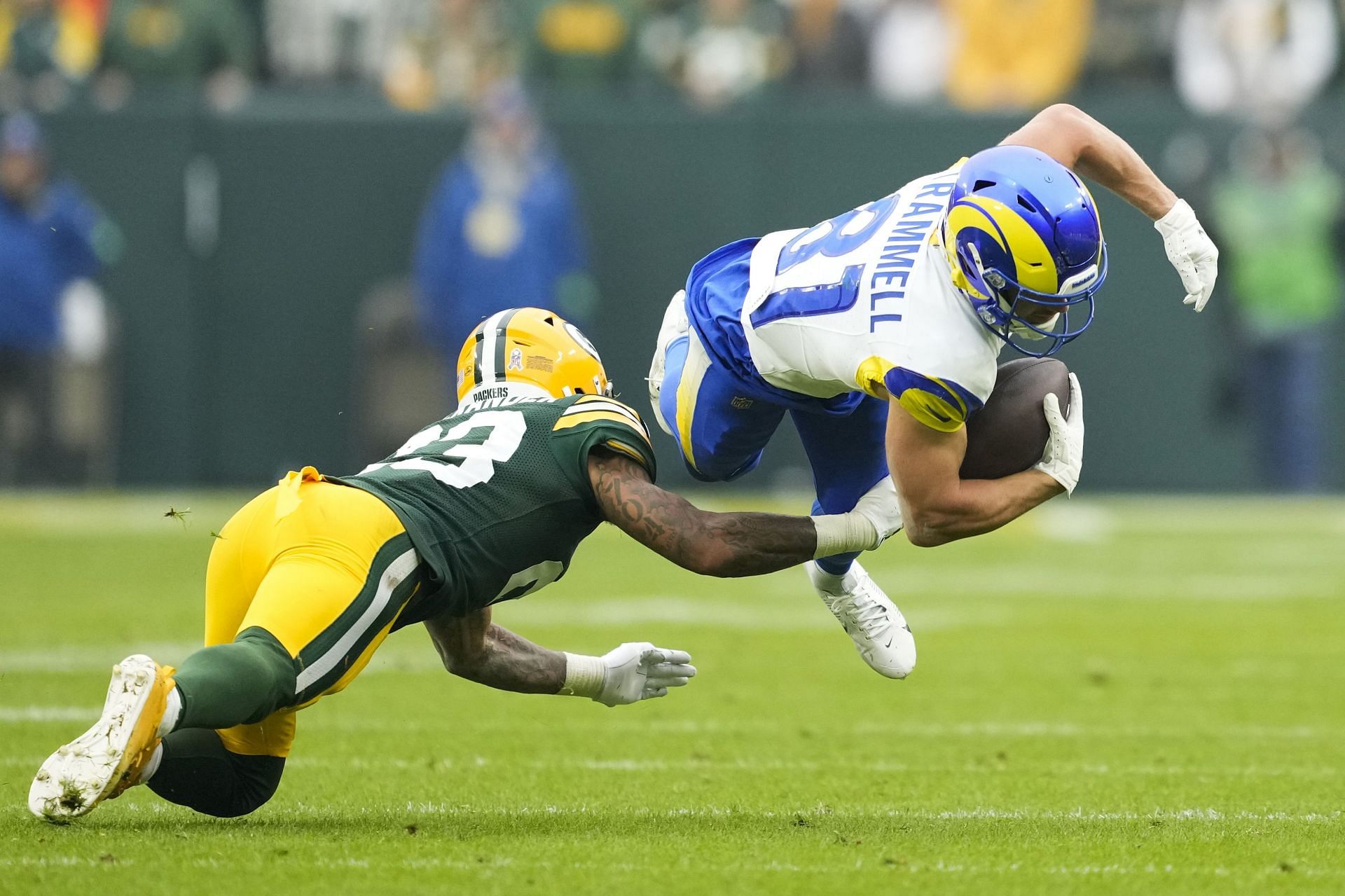 Jaire Alexander during Los Angeles Rams v Green Bay Packers
