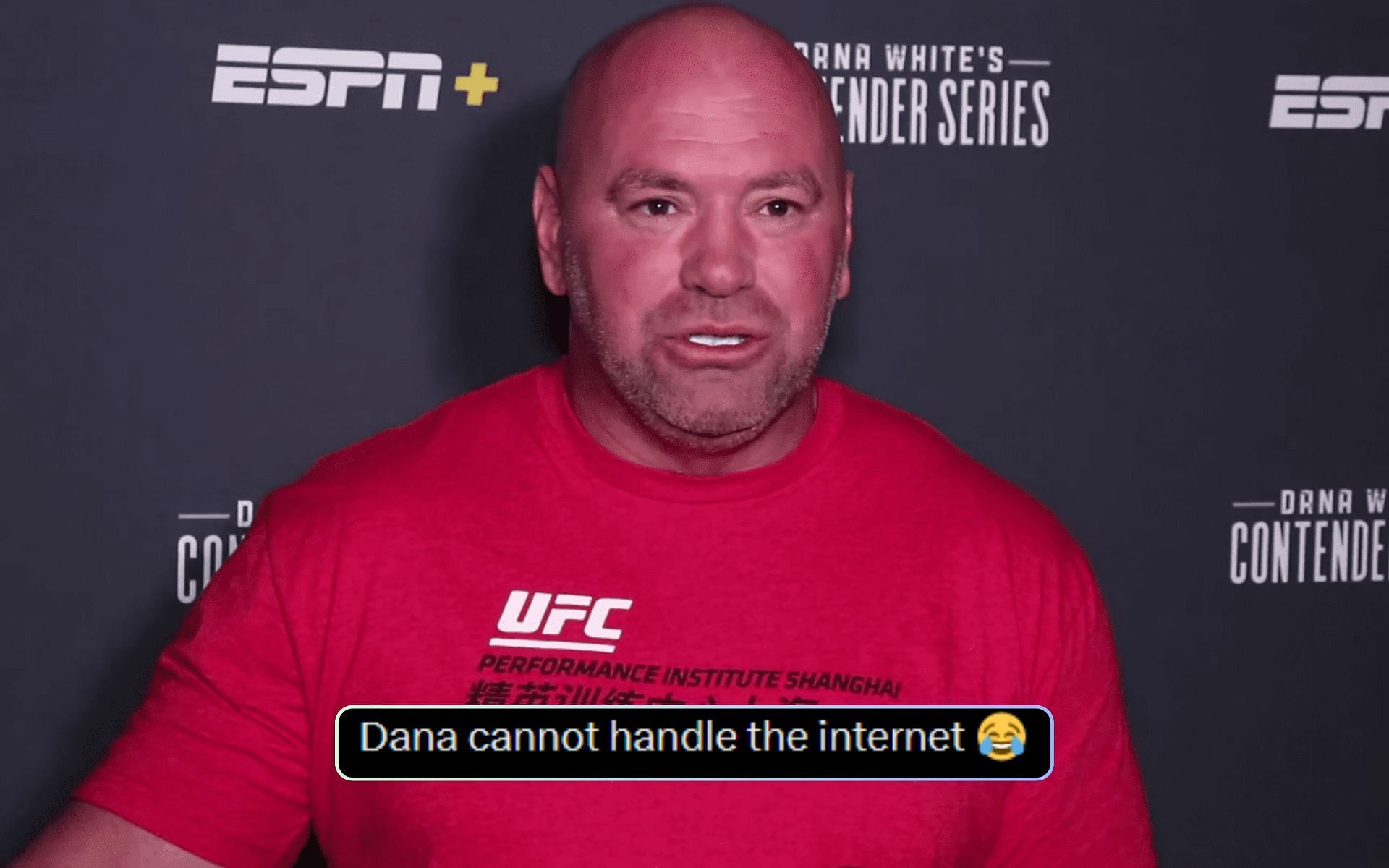 UFC CEO Dana White got trolled on Instagram live