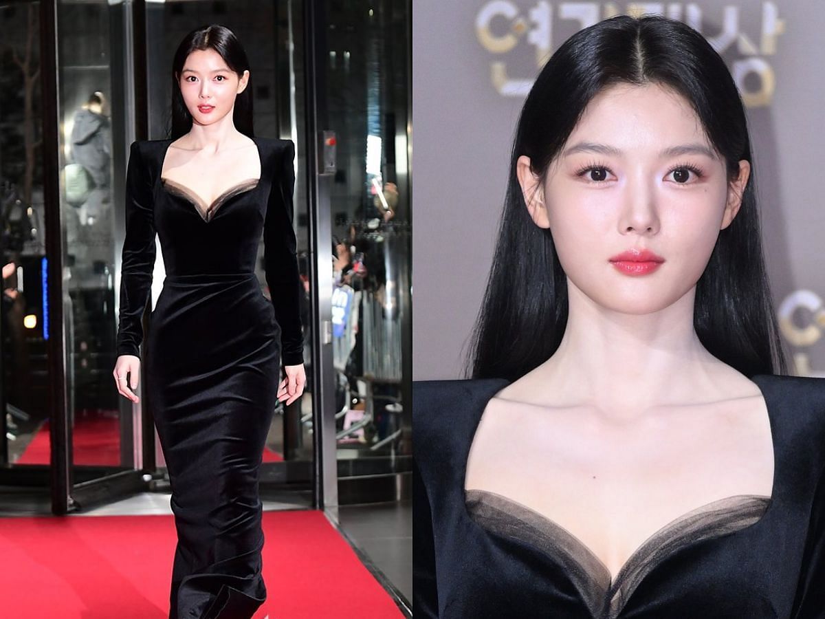 Kim Yoo-jung&rsquo;s look for SBS Drama Awards (Image via Twitter/ @@LouAnneForWYB)