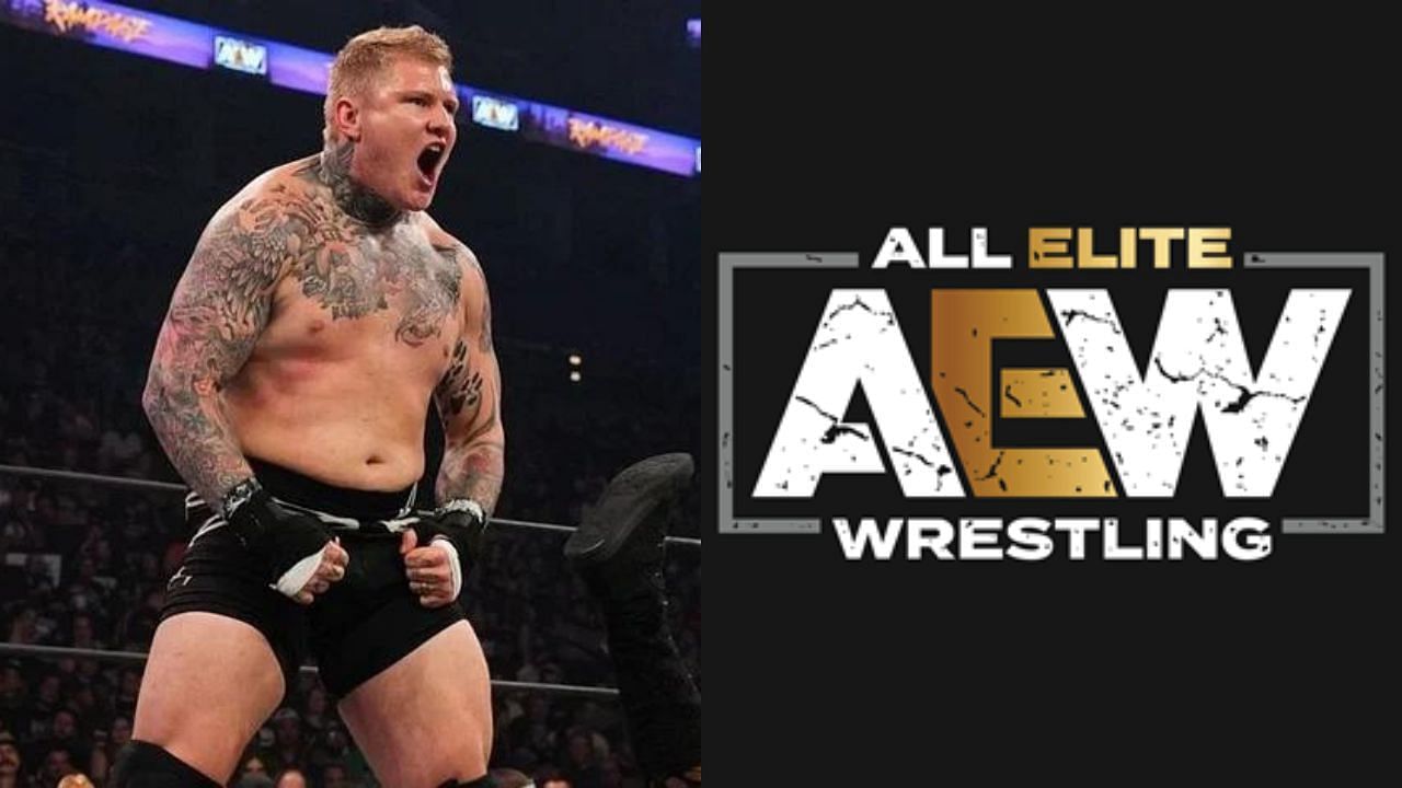 Parker Boudreaux (left) and AEW logo (right)